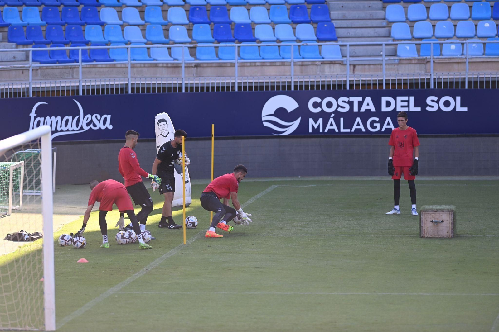 Así trabaja el Málaga CF antes de visitar al CD Mirandés