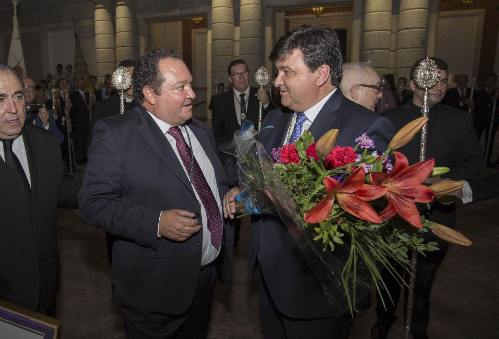Imágenes del Señor de Pasión en la procesión del centenario de la hermandad