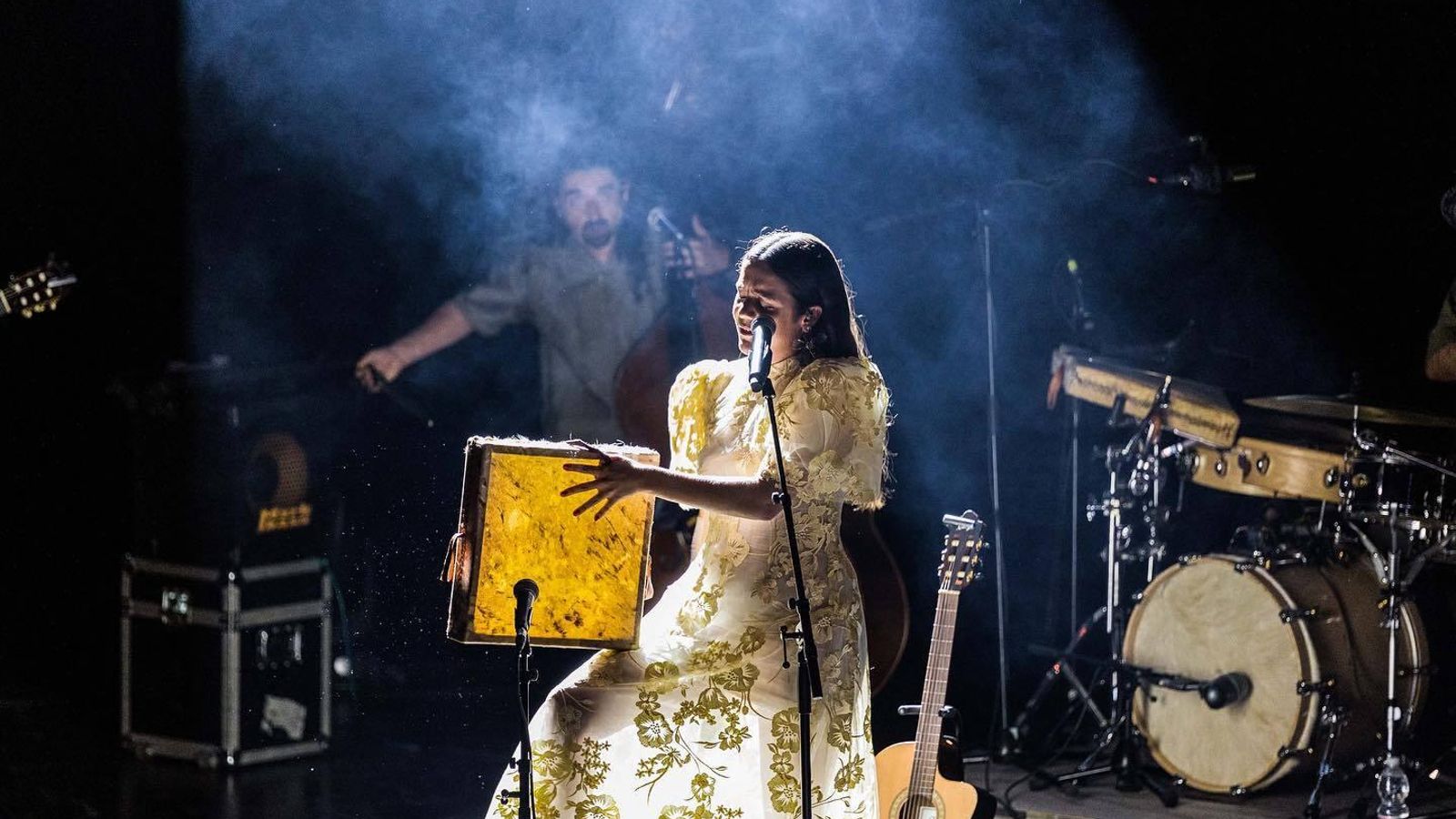 Valeria Castro durante el concierto que ofreció en San Fernando.