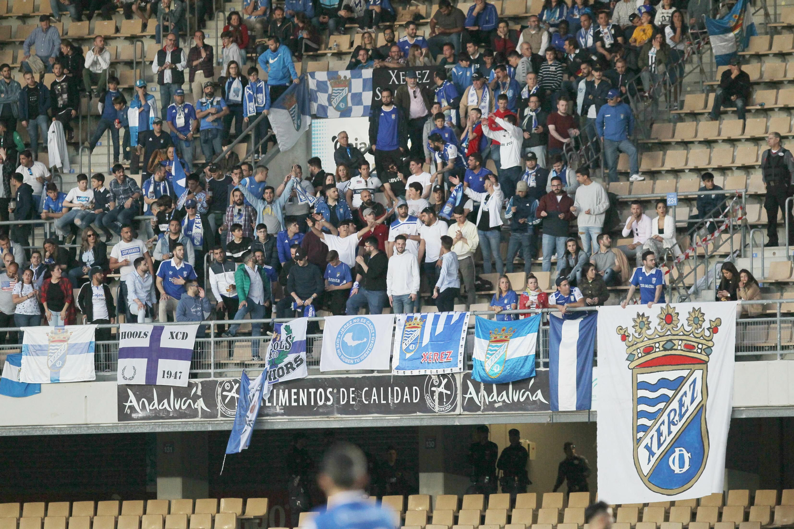 La pasada temporada acudieron a Chapín muchísimos aficionados del Xerez CD.