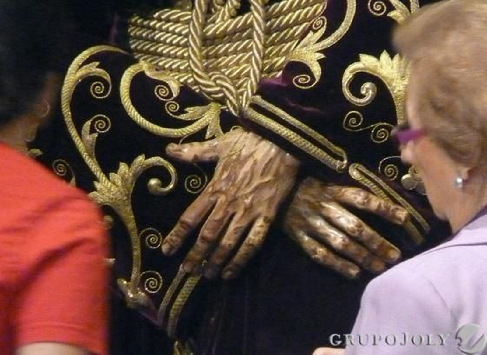 Detalle de las manos del Gran Poder.  Foto: Ruesga Bono