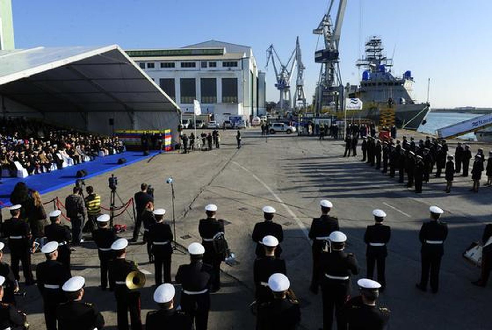 Navantia entrega el buque de Vigilancia Litoral Naiguatá a la Armada de Venezuela. 

Foto: Elias Pimentel