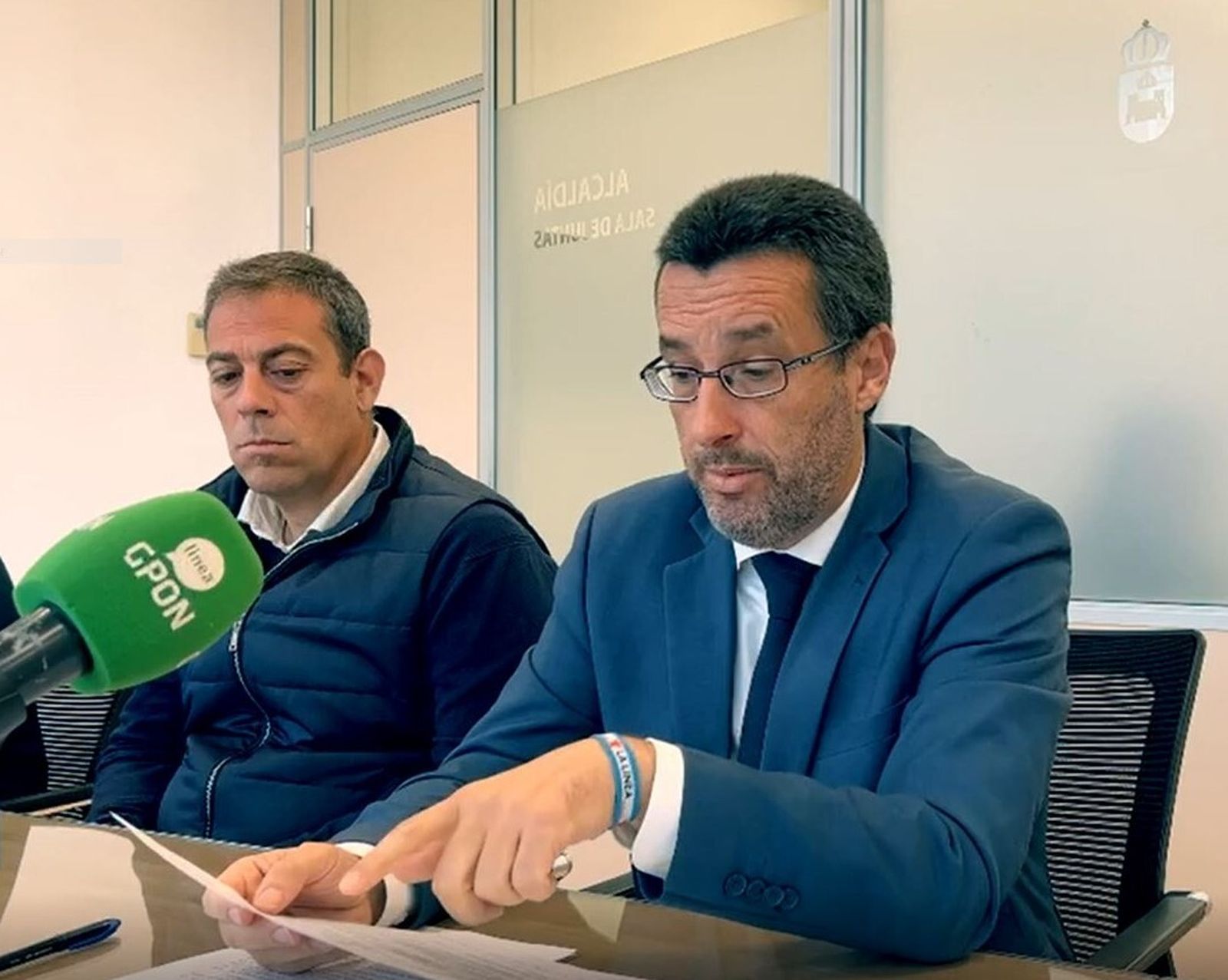 Juan Franco en un momento de la intervención