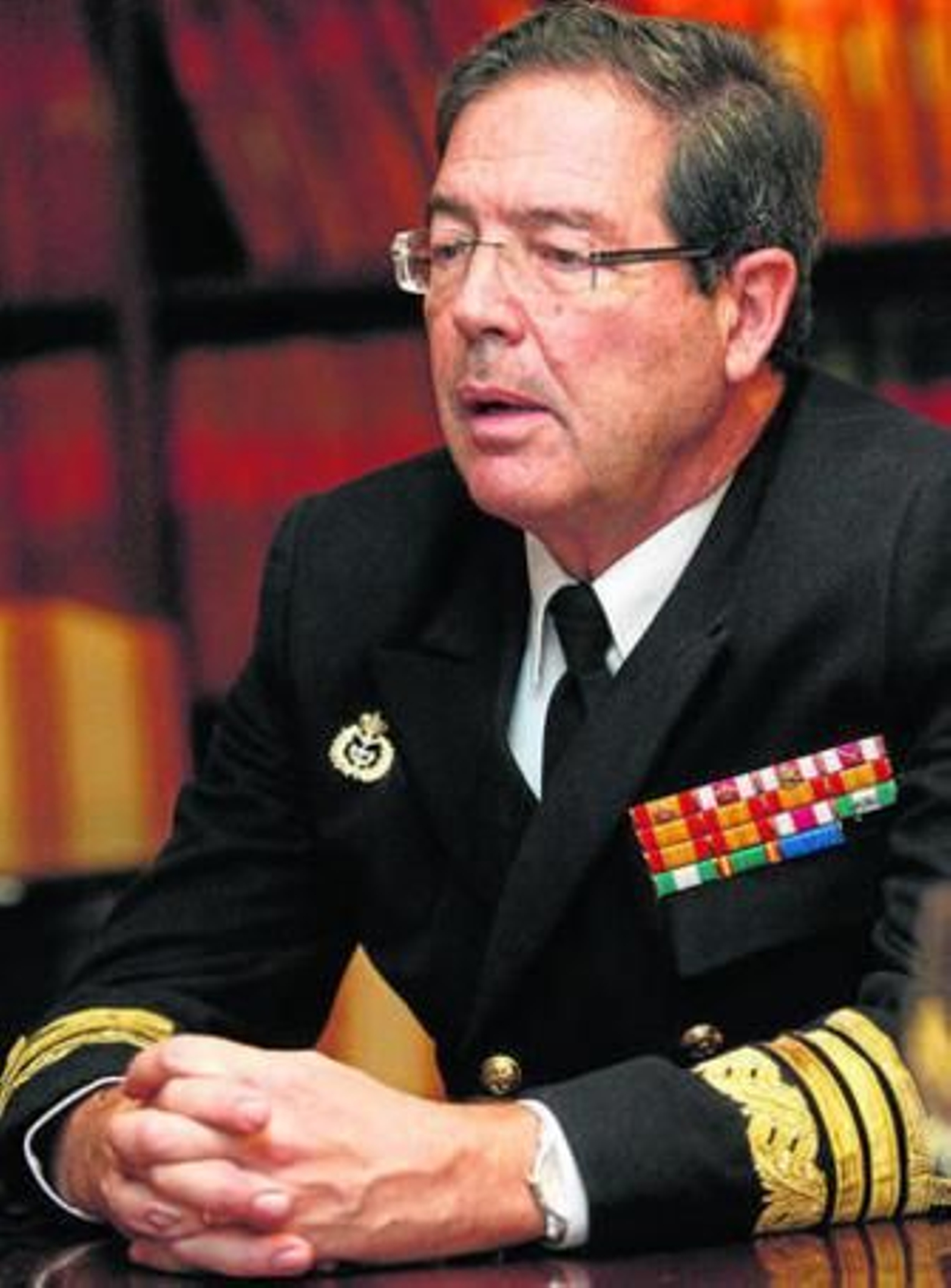 El Almirante de la Flota durante una entrevista en Diario de Cádiz el pasado mes de enero.