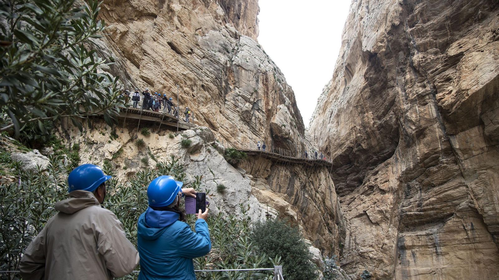 Una vista del Caminito del Rey. Una vista del Caminito del Rey.