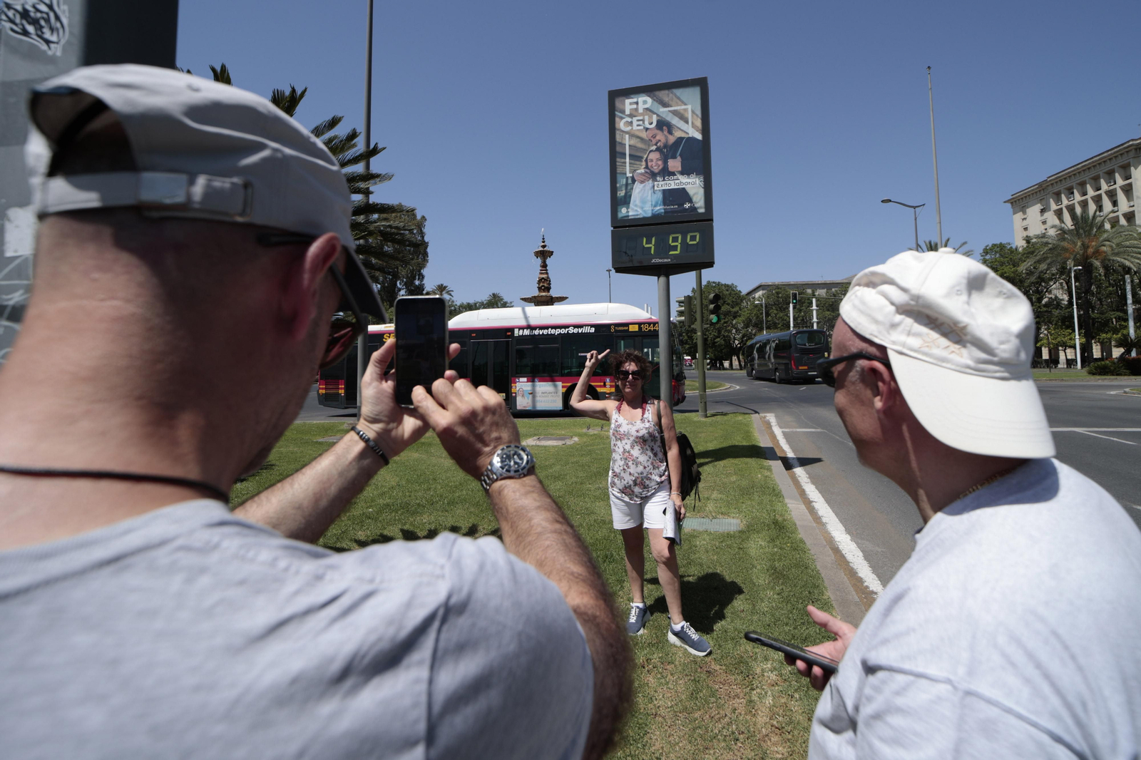 Imágenes de la ola de calor en Sevilla