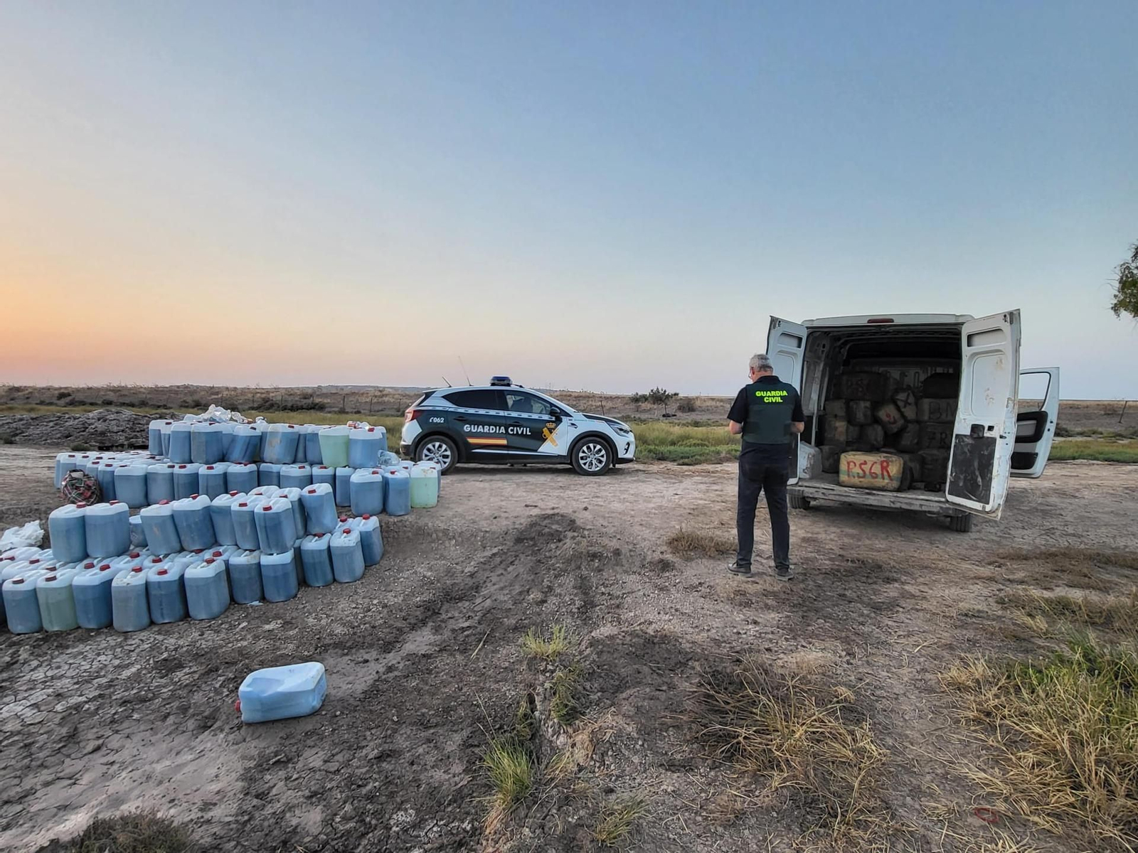 Herido de bala un guardia civil en una operación contra el narcotráfico en Trebujena