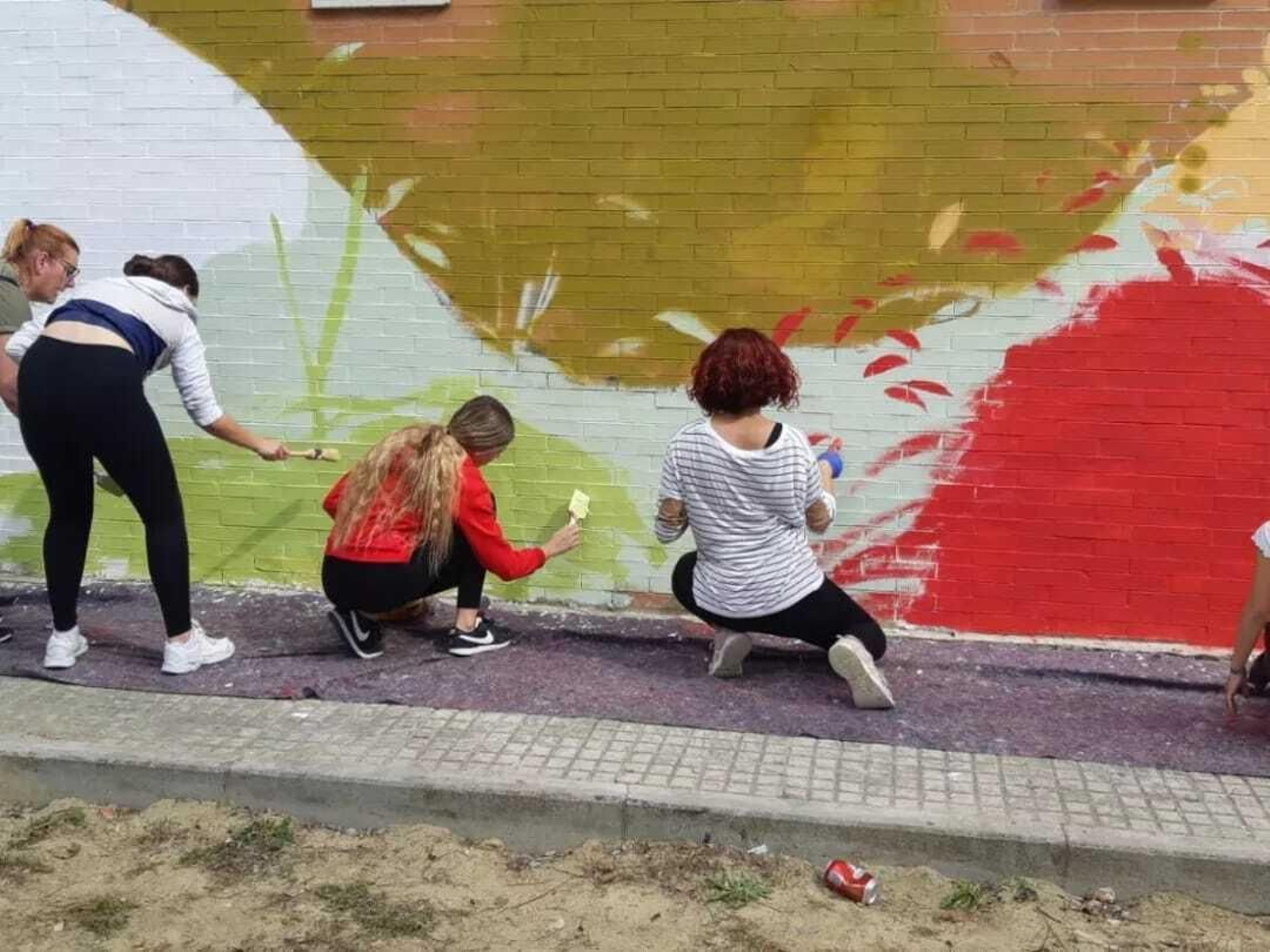 Cómo se hizo el mural de la alegría de Alalá Jerez