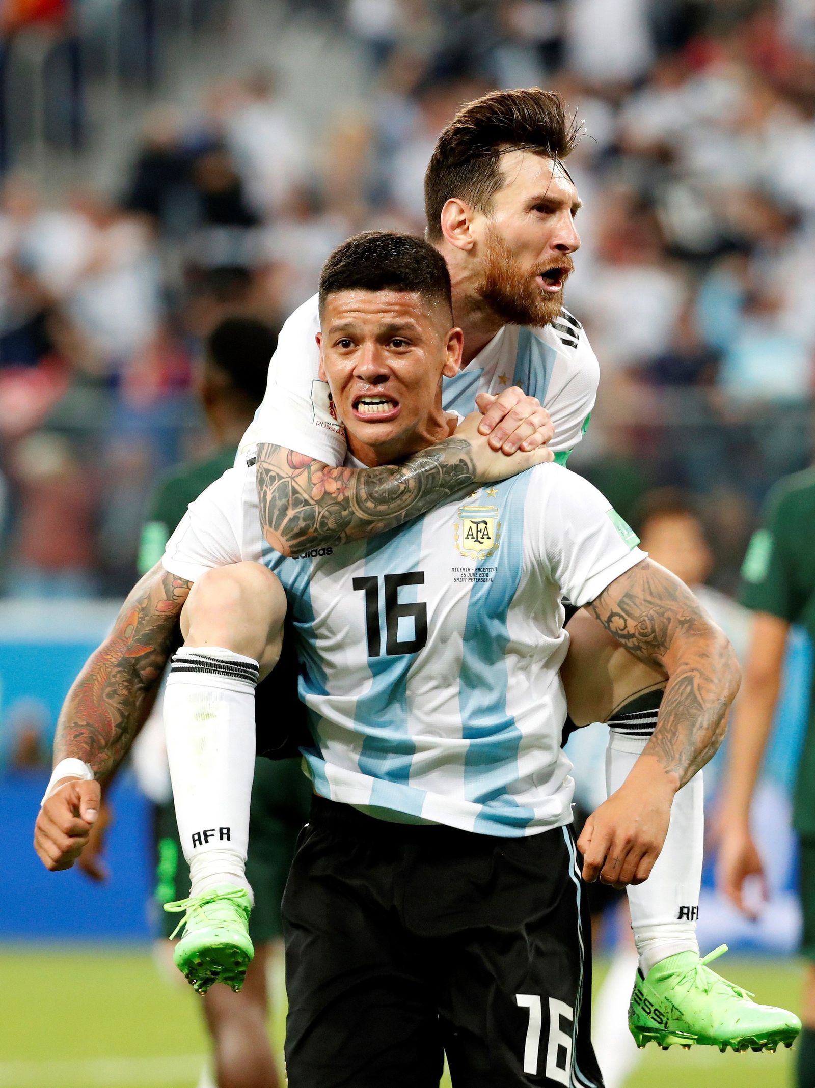 Las imágenes del Nigeria-Argentina