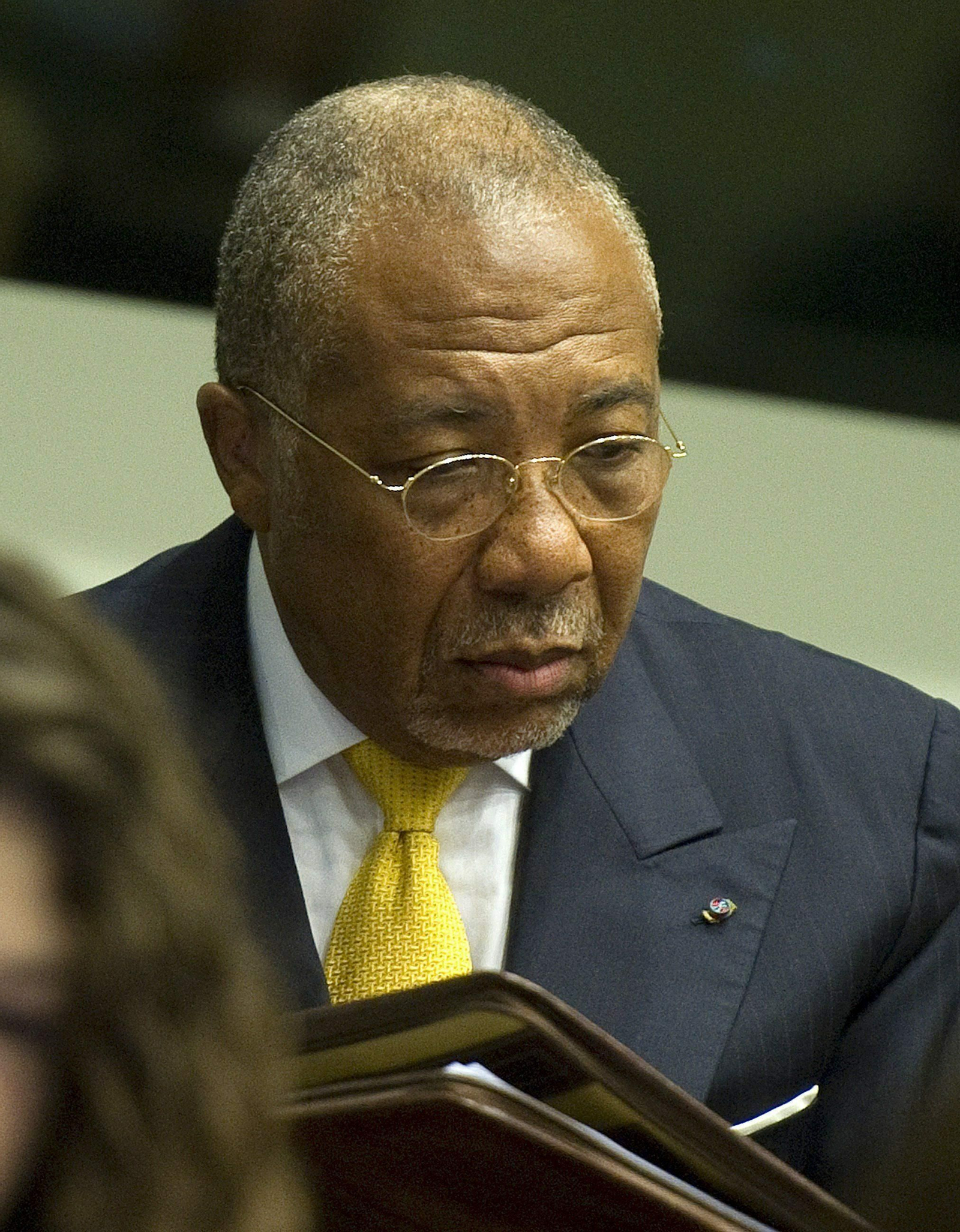 El expresidente de Liberia Charles  Taylor.