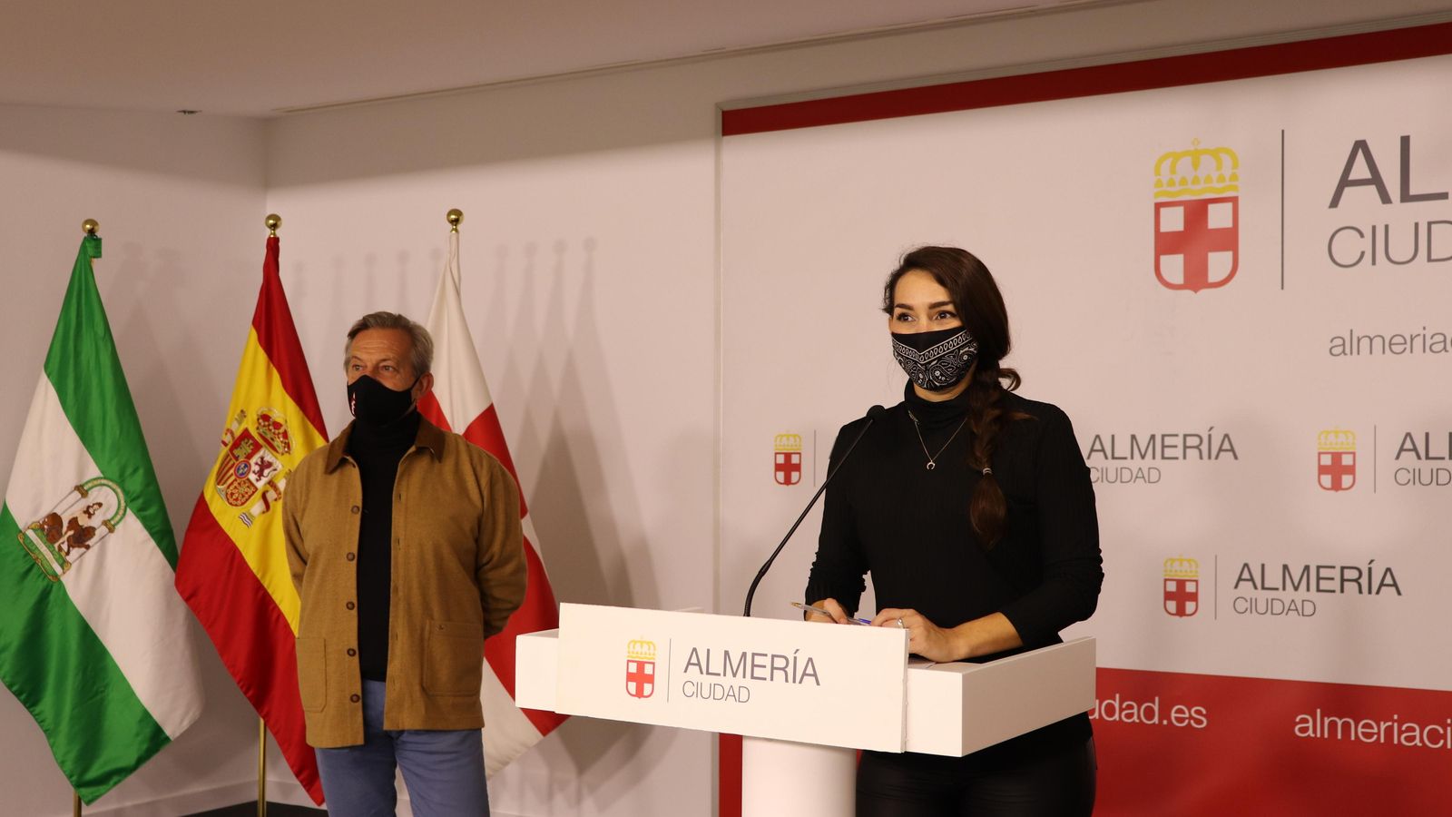 Mateos y Valera, en la rueda de prensa ofrecida