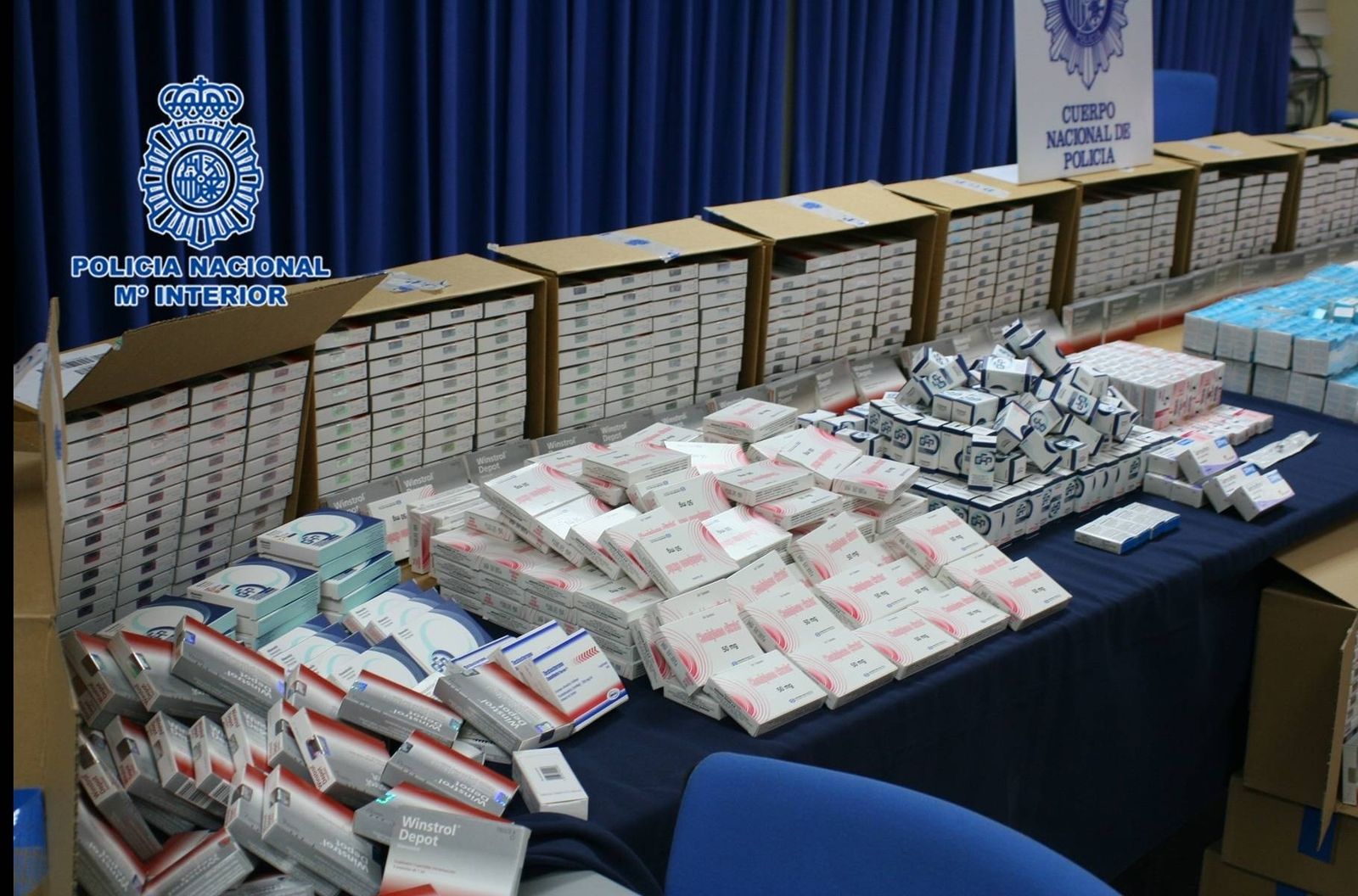 Anabolizantes incautados en otra operación