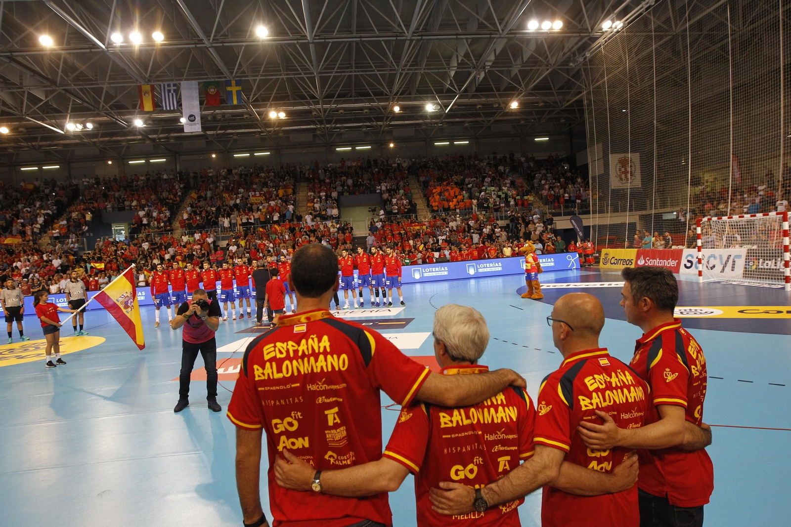 Fotogalería España-Suecia. Balonmano. Palacio Juegos Mediterráneos. Almería