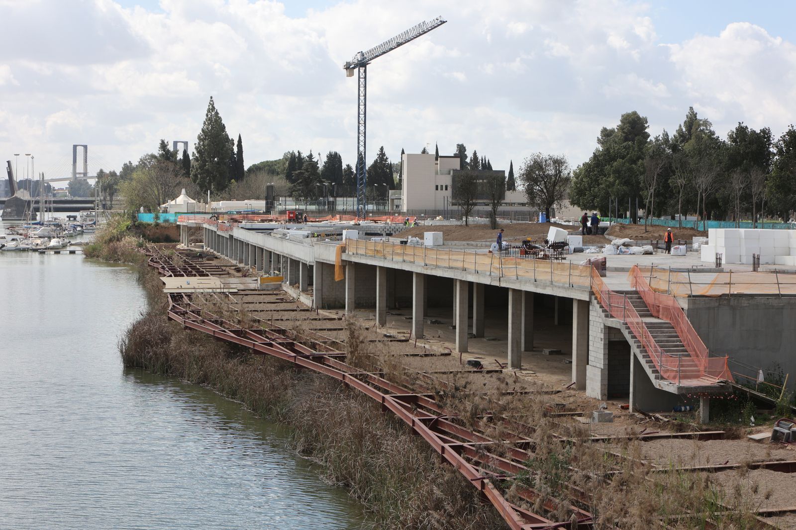 Obras en el Jardín de Las Cigarreras
