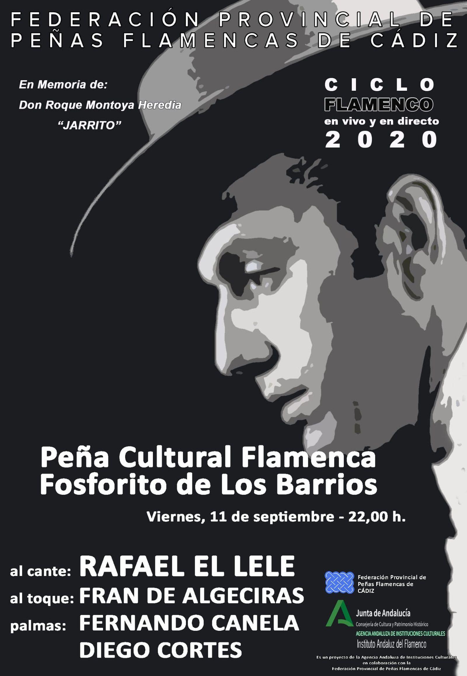 El cartel del recital flamenco.