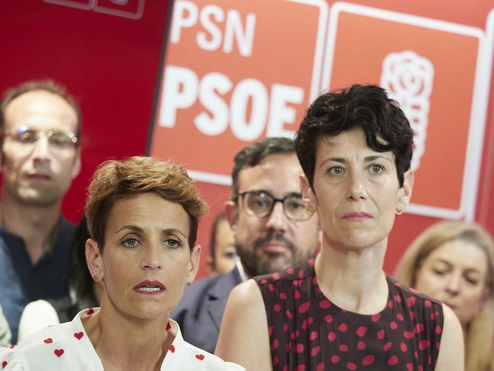 La presidenta del Gobierno de Navarra y candidata del PSOE a la reelección, María Chivite.