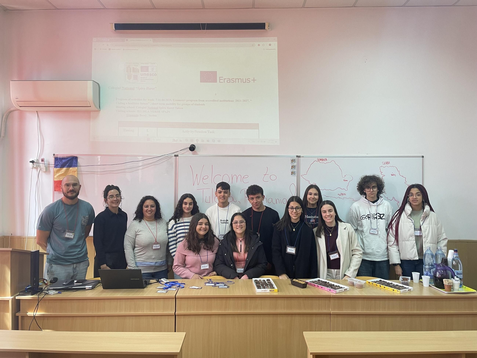 Alumnos del Isla Verde en Rumanía.