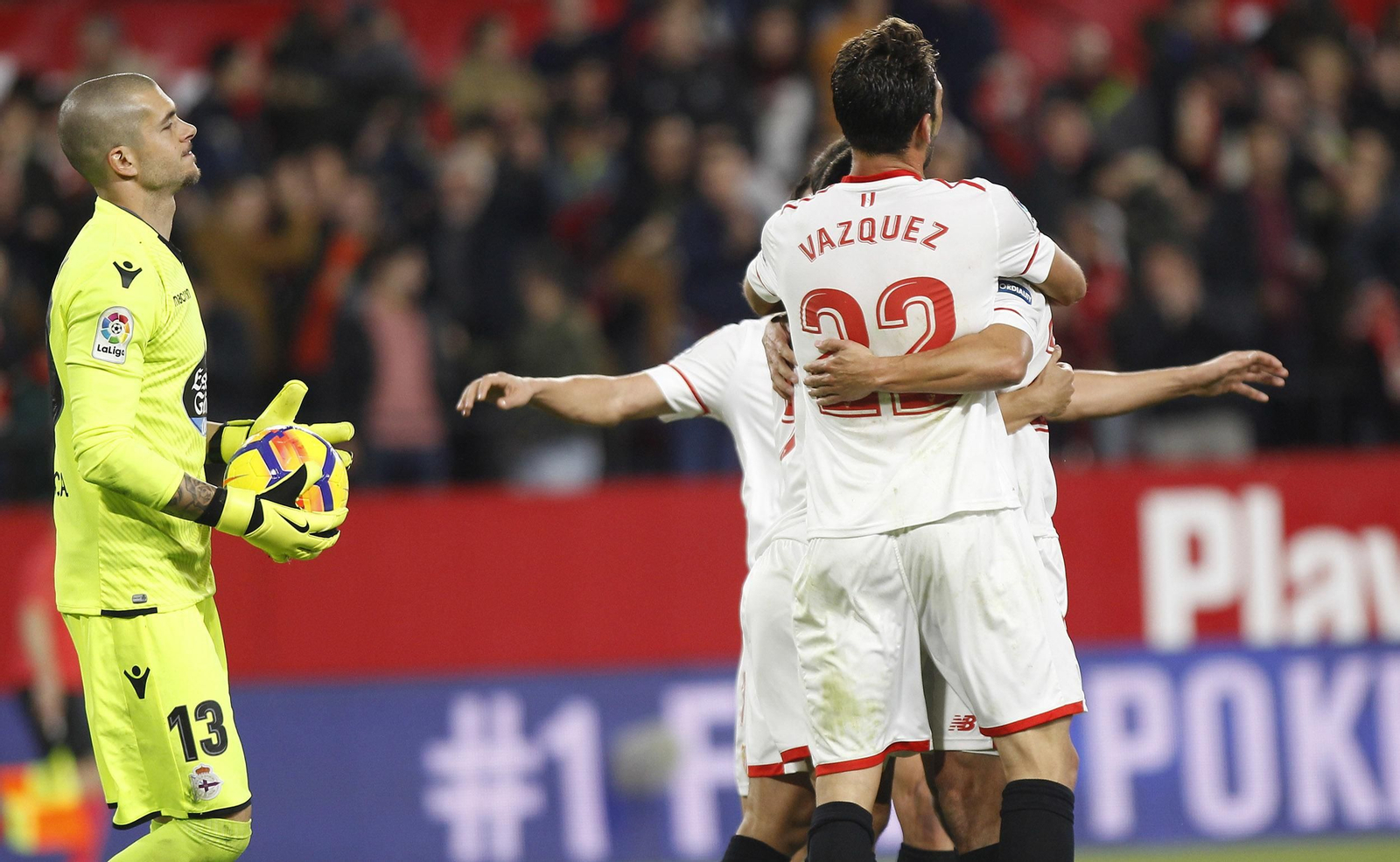 Las imágenes del Sevilla-Deportivo de la Coruña