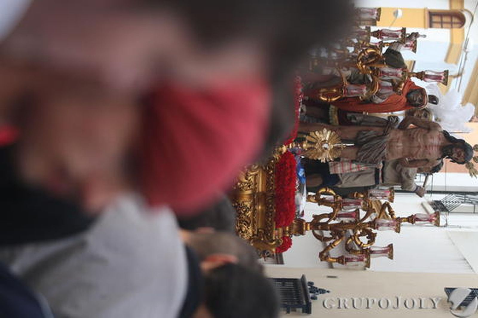 Flagelación y La Estrella por las calles de La Línea.

Foto: Paco Guerrero