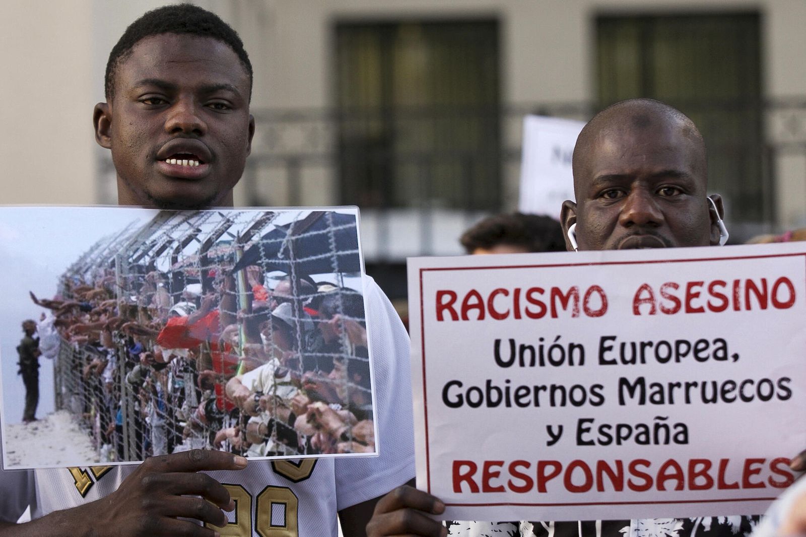 Protesta contra la actuación de los gobiernos de España y Marruecos