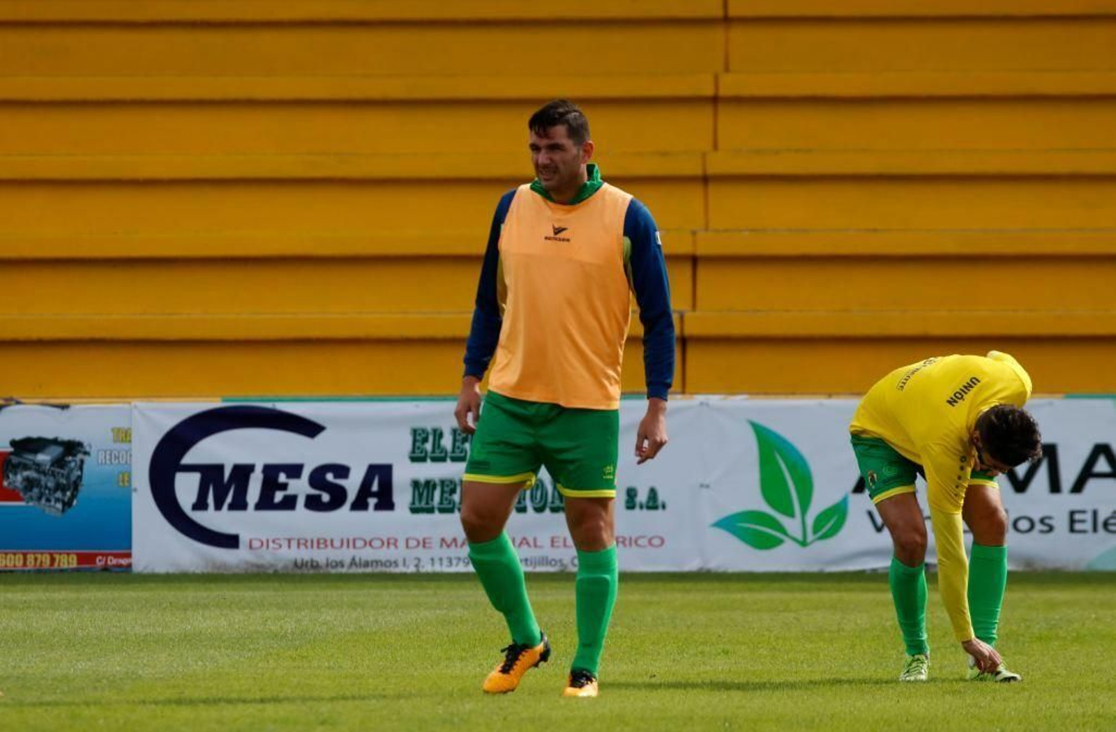 Mario, en un entrenamiento de la pasada temporada.