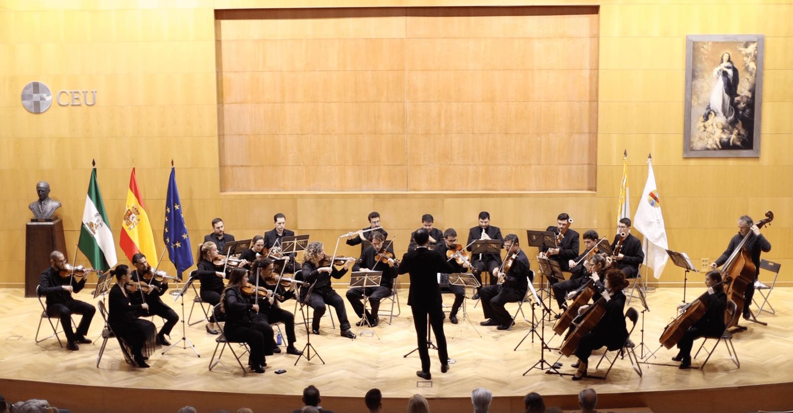 La Orquesta de Cámara de Bormujos, en un concierto.