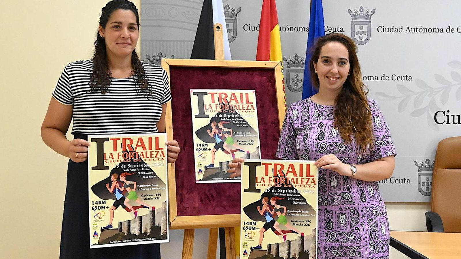 Presentación del Trail en Ceuta que incluye la modalidad de canicross