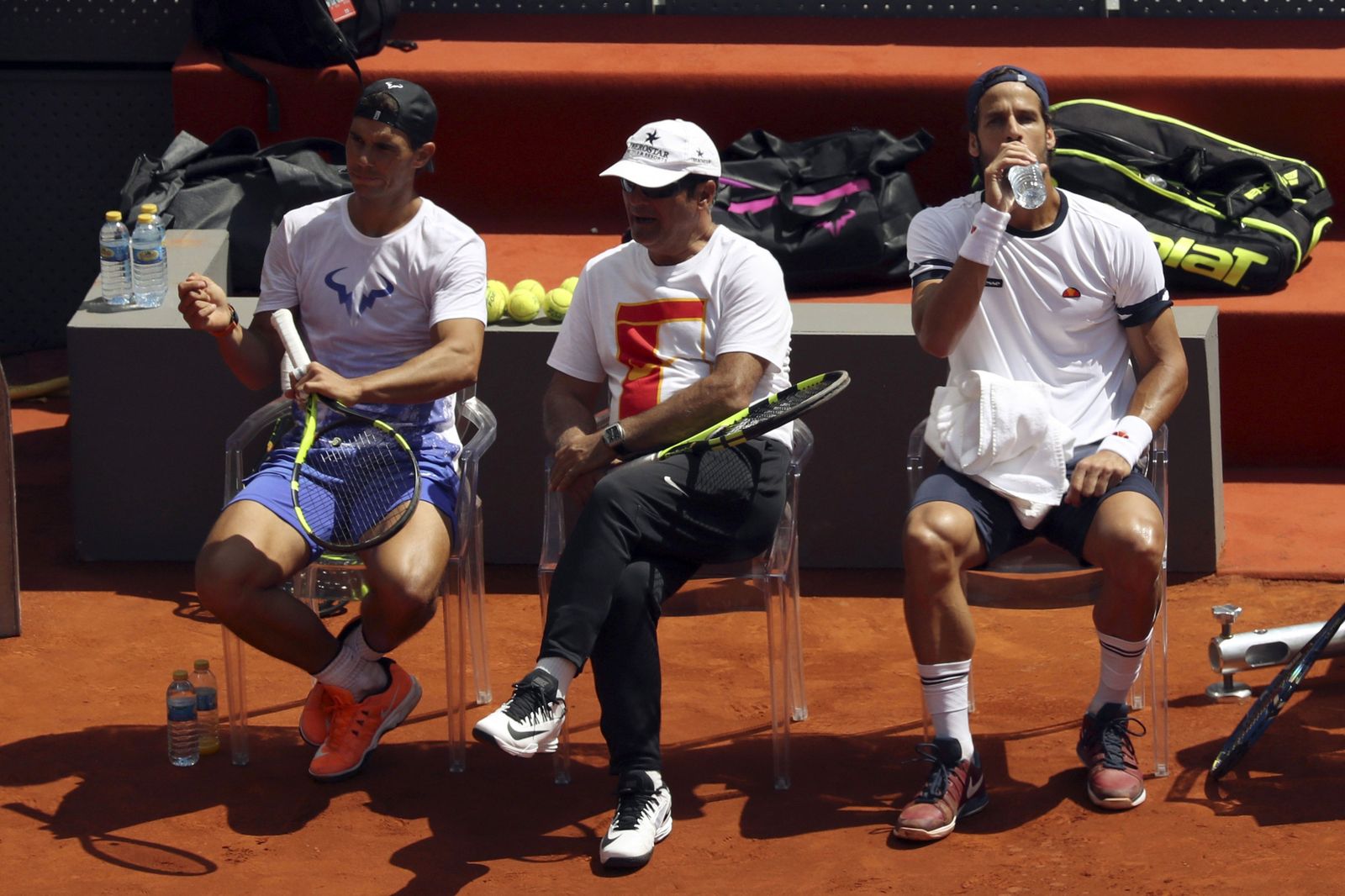 Toni Nadal, junto a su sobrino.