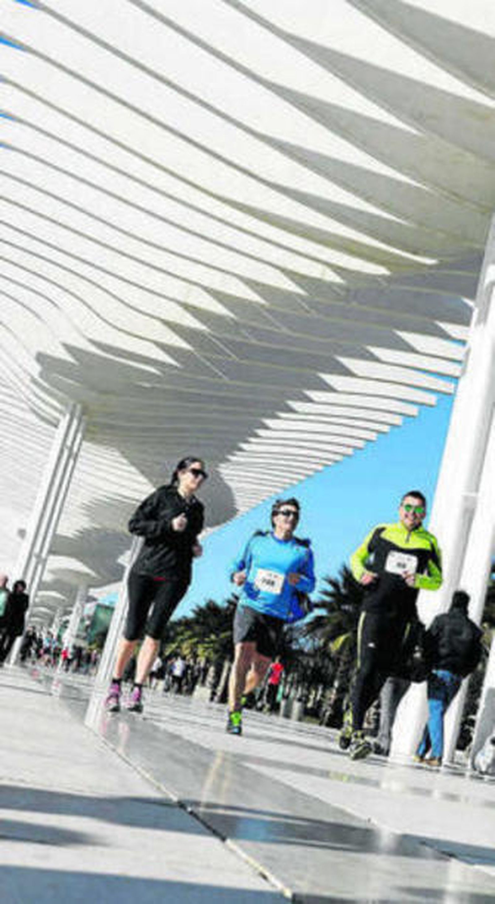 Una prueba deportiva por el Palmeral de las Sorpresas.