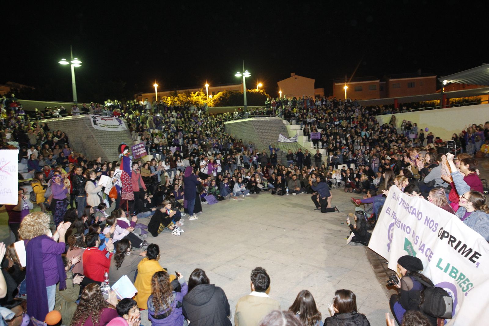 Fotogalería manifestación Día Internacional de la Mujer en Almería