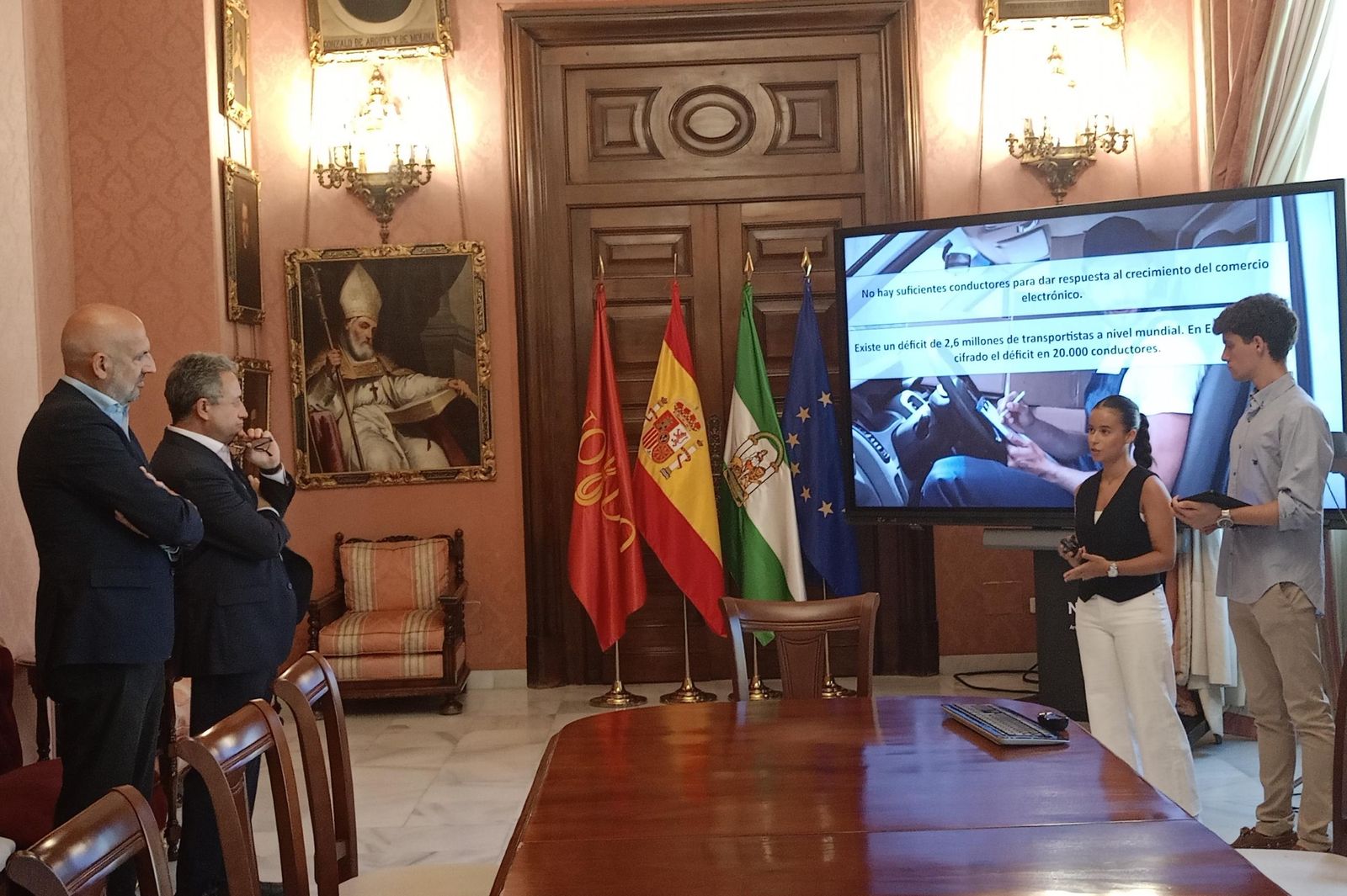 Presentación del proyecto en el Ayuntamiento de Sevilla.