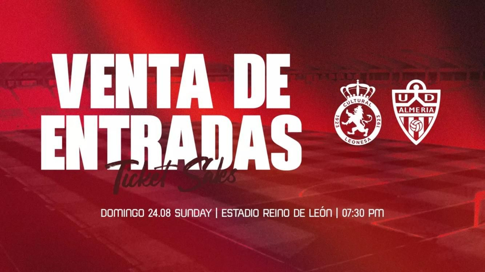 Entradas disponibles para el partido del domingo en León.