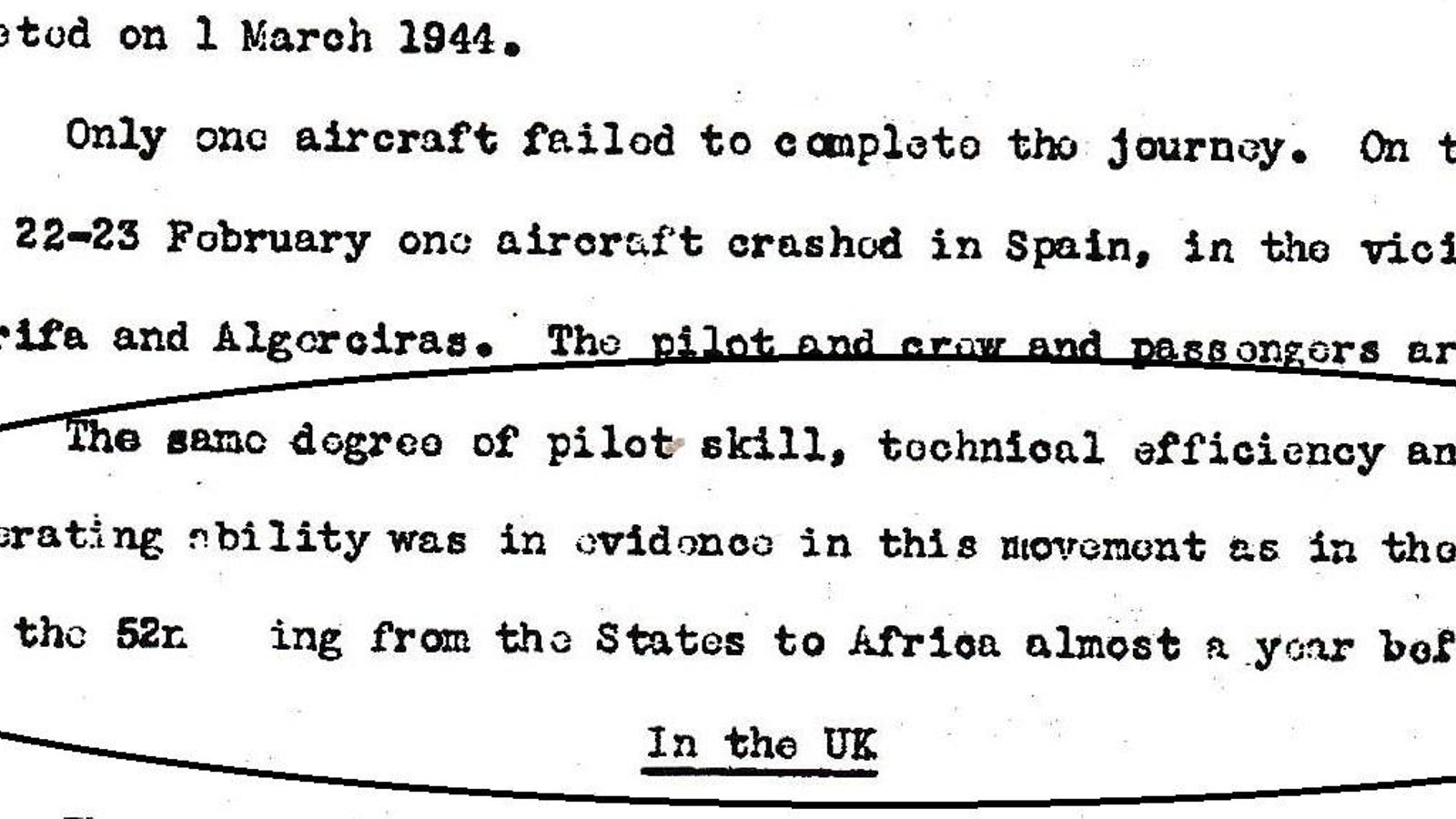 Uno de los partes del accidente.