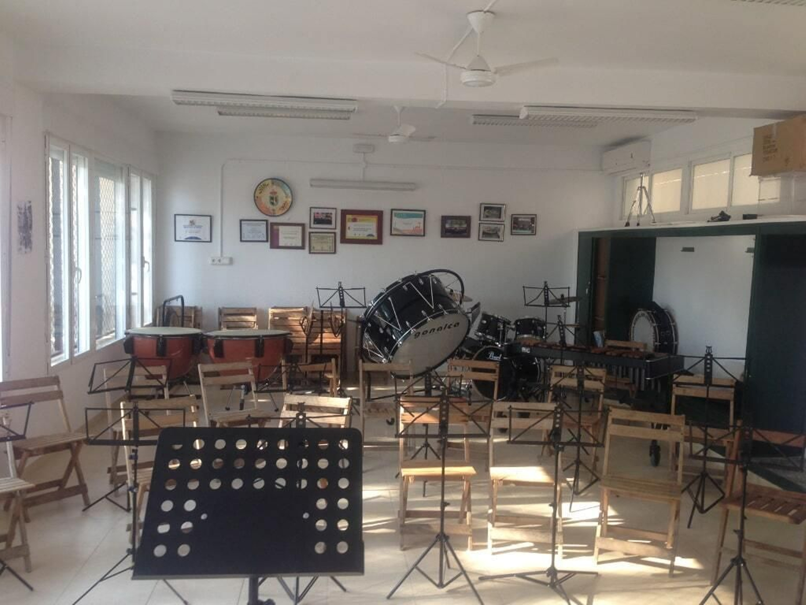 Interior de la Escuela.