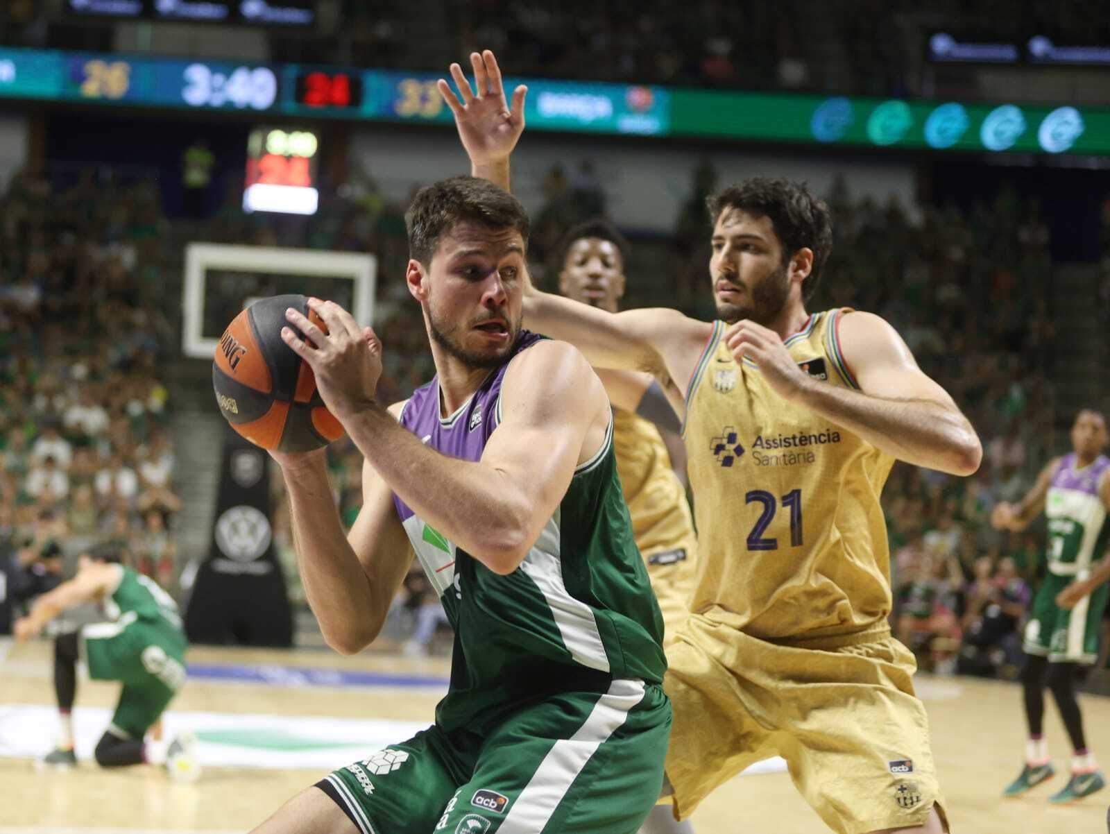 Una imagen de la semifinal Barcelona-Unicaja.