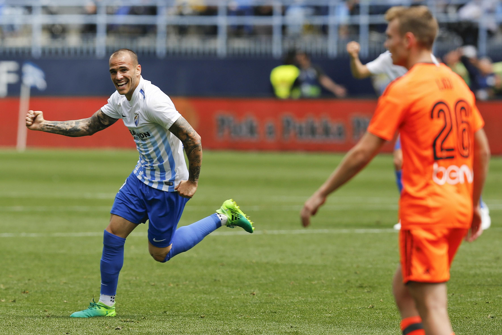 Las imágenes del Málaga-Valencia