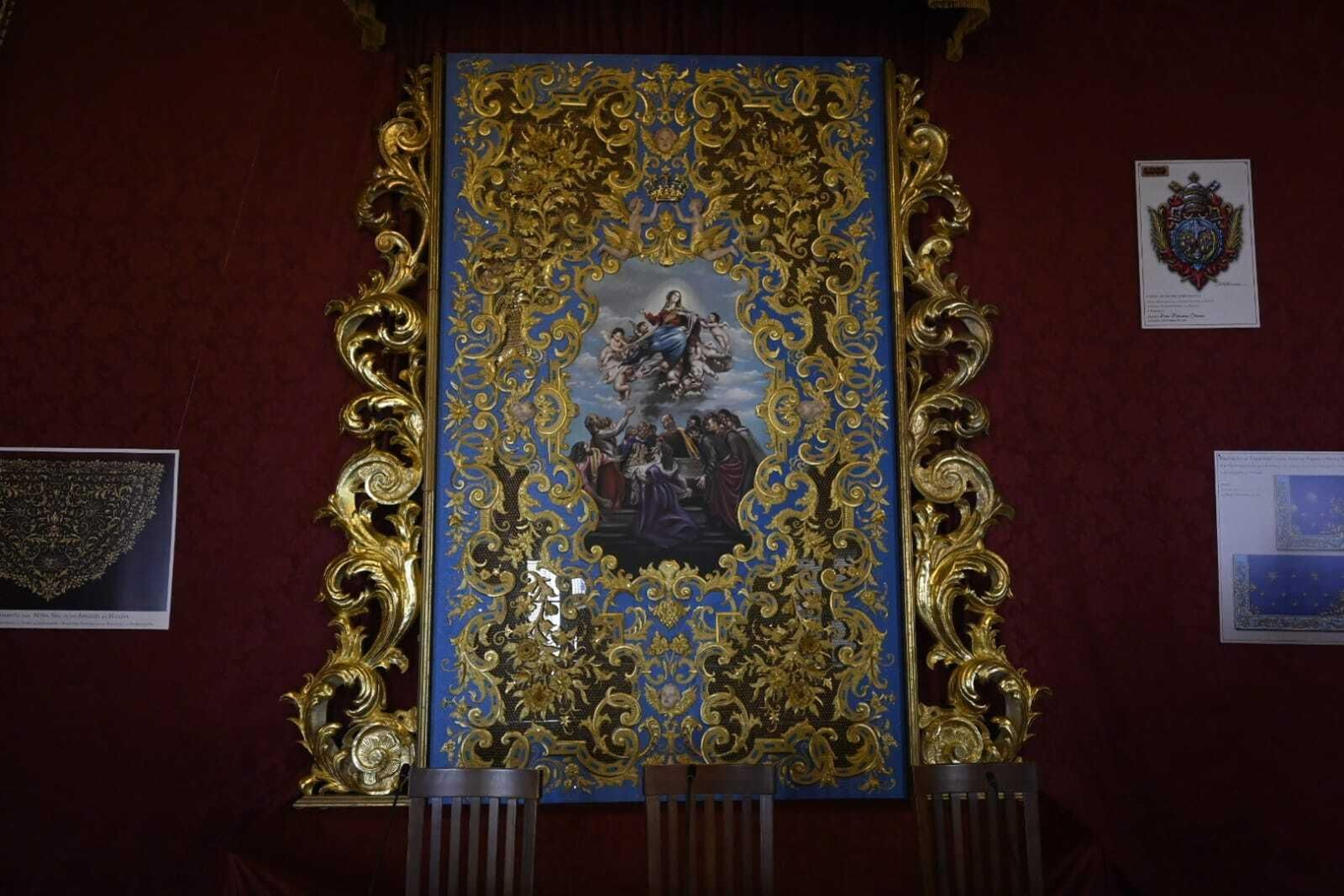 Las mejores imágenes del nuevo palio de la Virgen de los Ángeles de Huelva