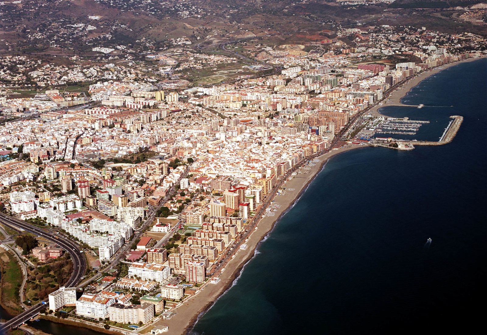 Vista aérea de Fuengirola.