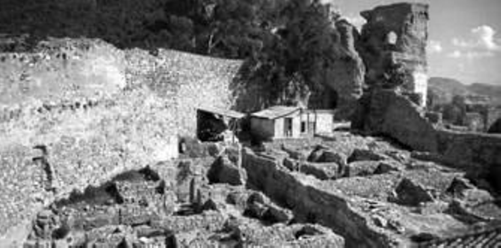 Factoría de 'garum' en el Campamento Benítez, en 1965.