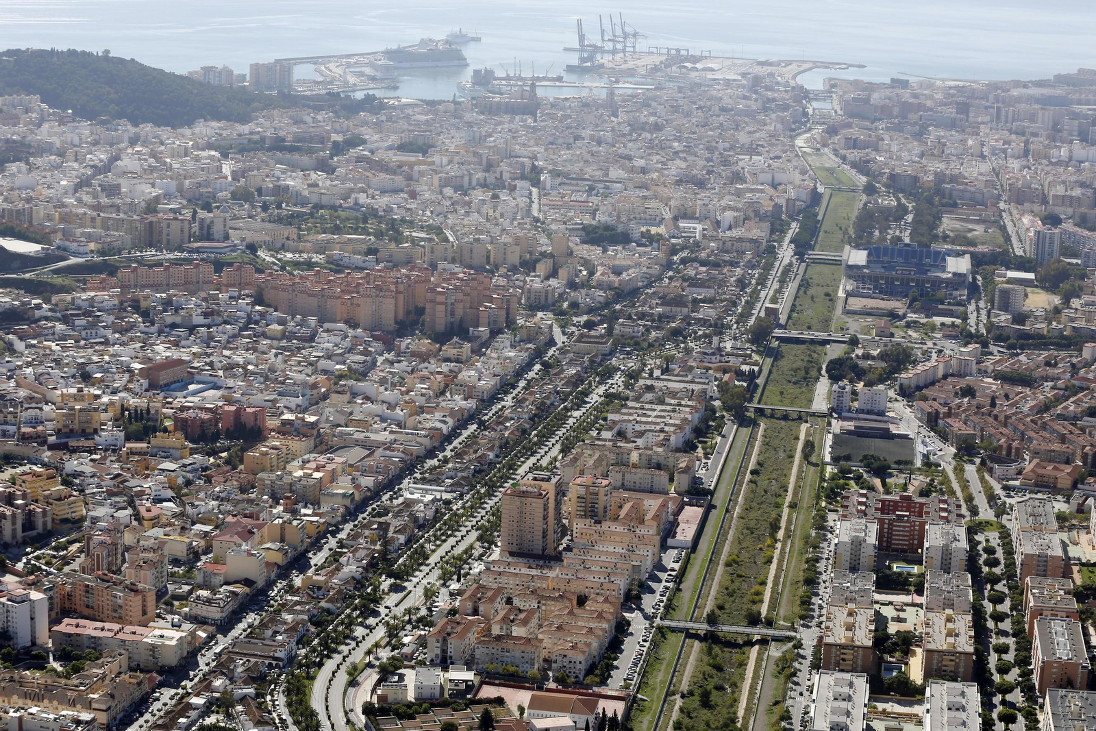 El río Guadalmedina.