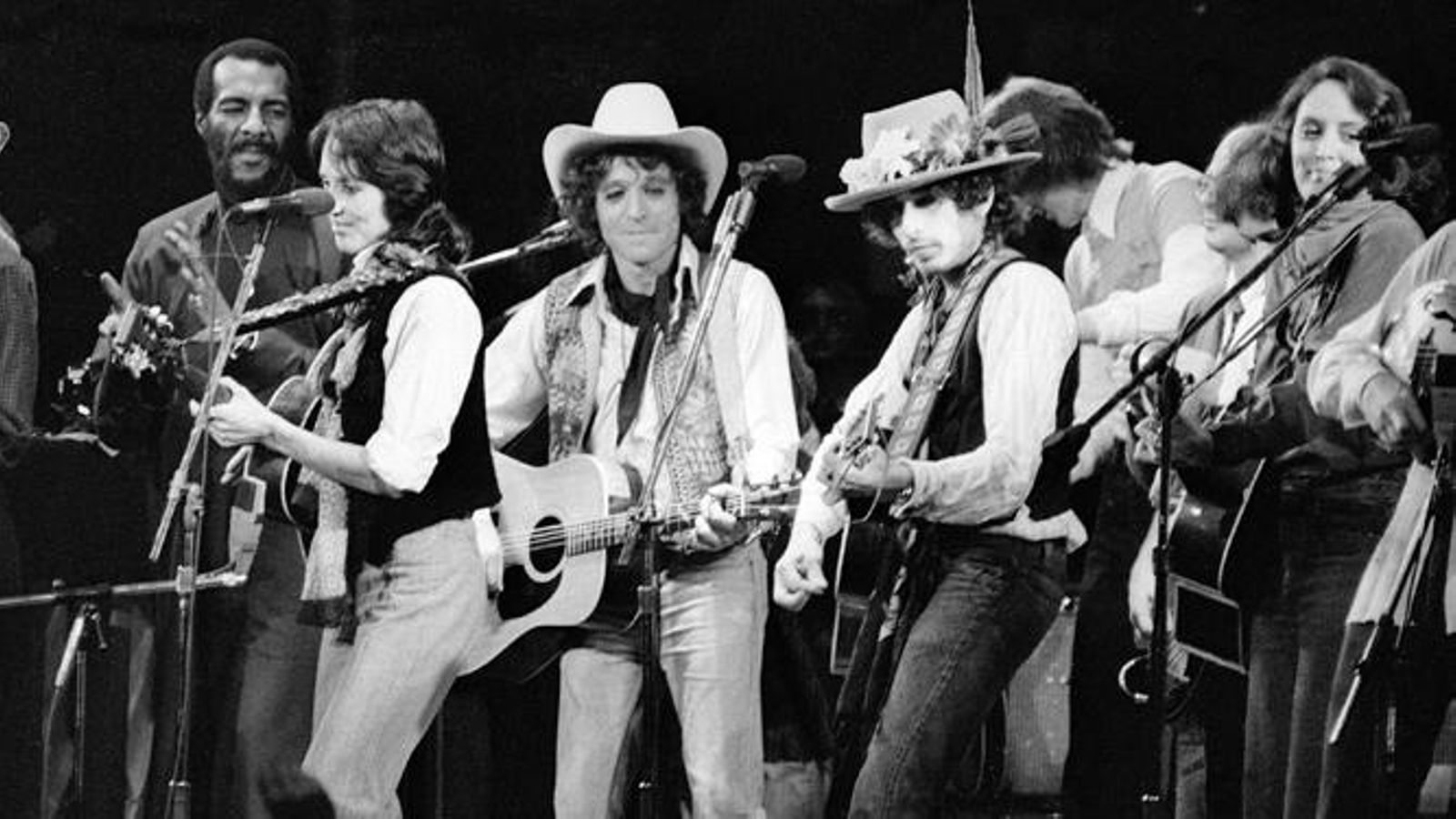 Imagen de un concierto de la gira 'Rolling Thunder Revue'.