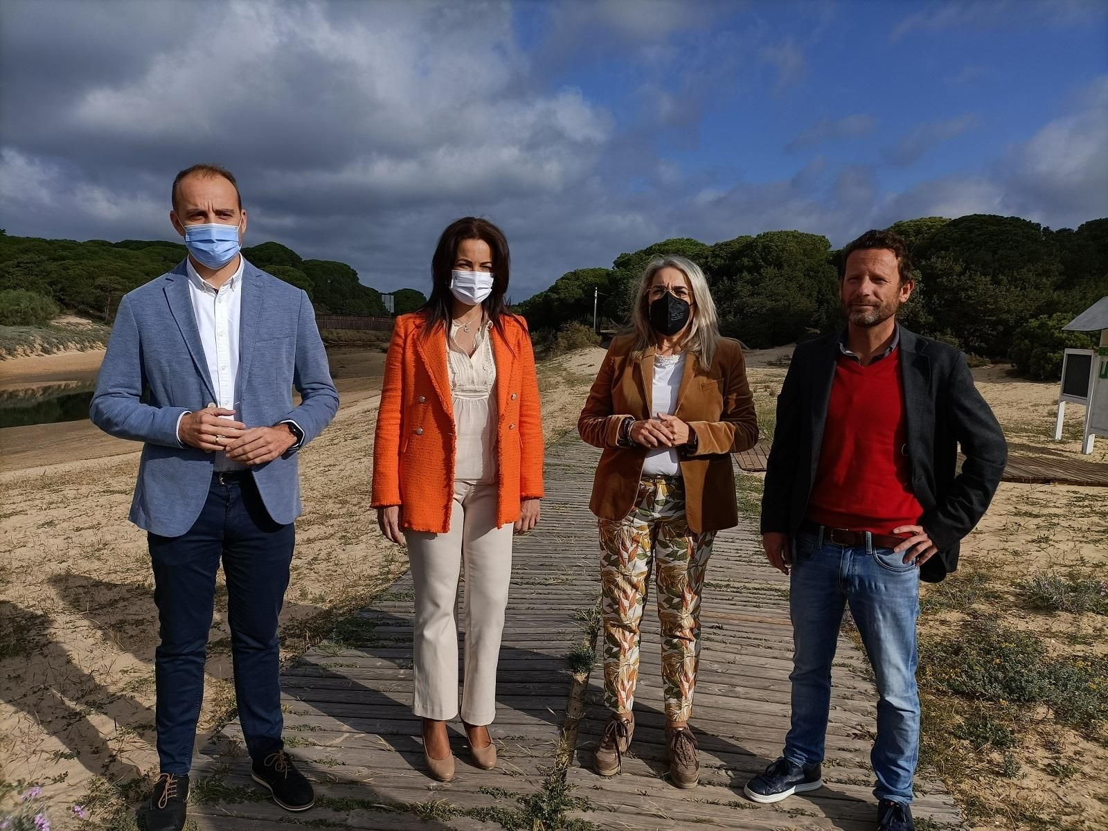 Visita de la delegada de turismo a Cartaya.
