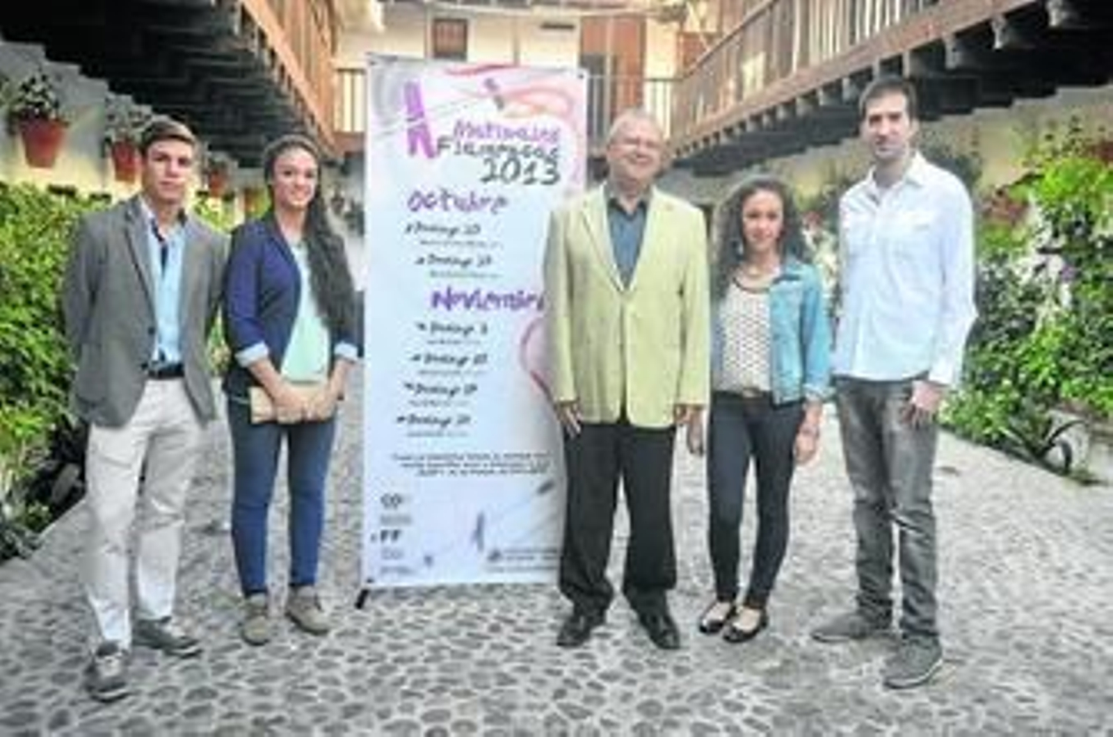 La presentación del ciclo, ayer en el Centro Flamenco Fosforito.