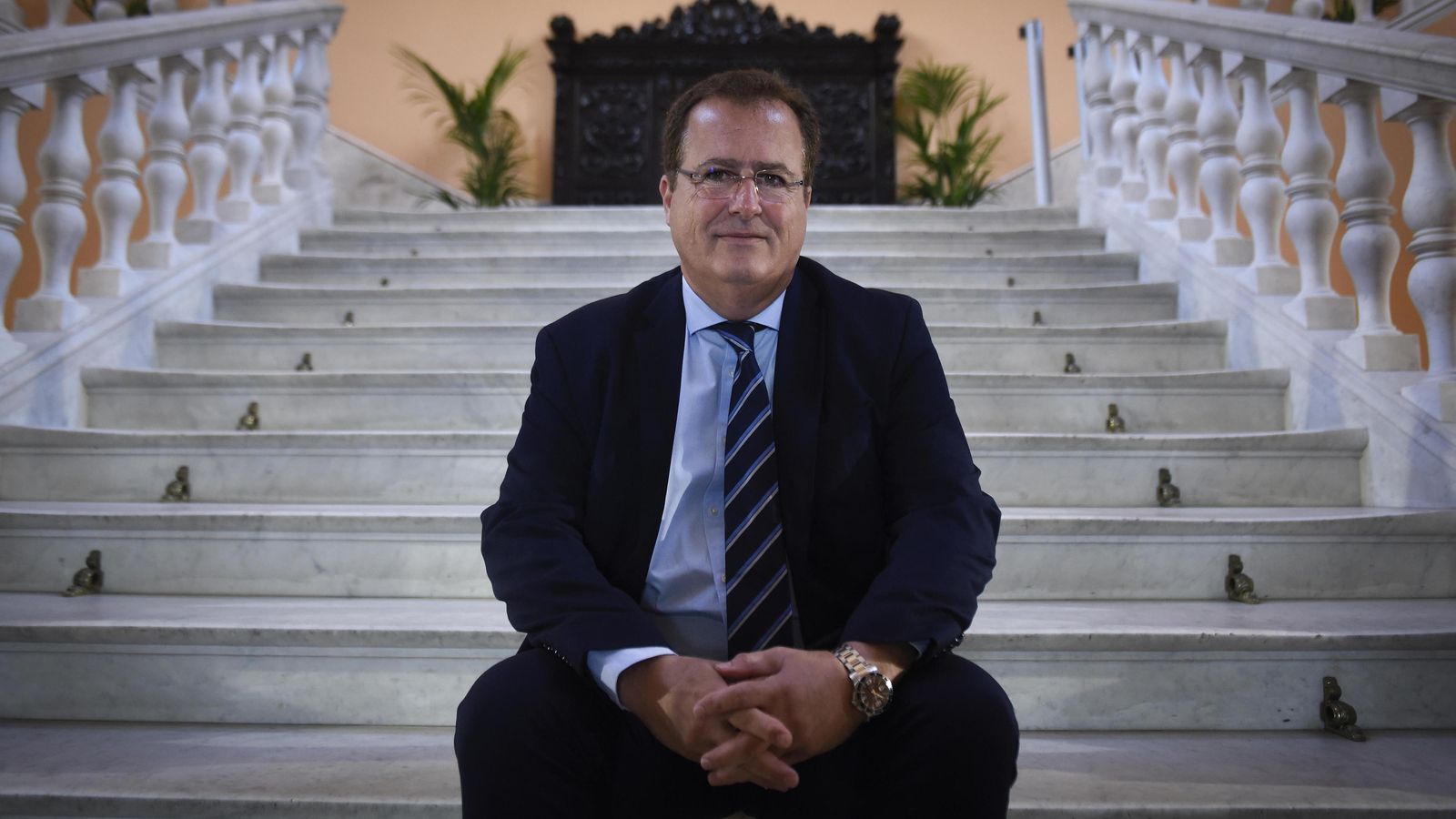 Juan Carlos Cabrera durante la entrevista.