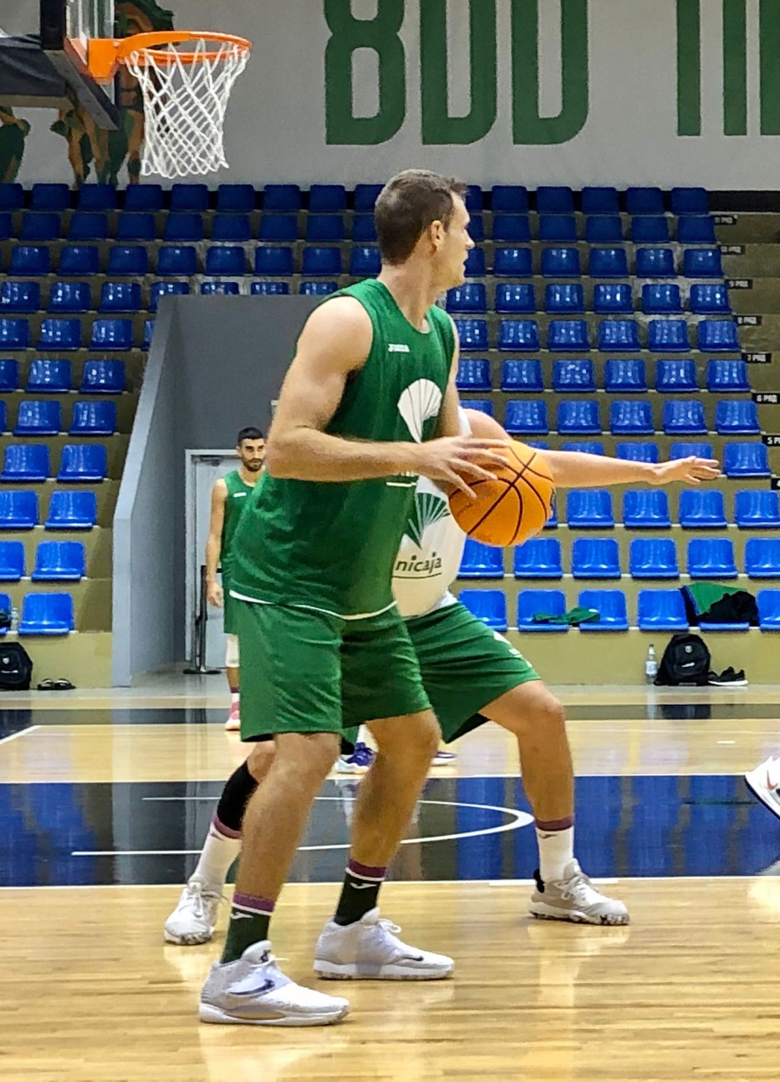 Las fotos del entrenamiento del Unicaja en Novgorod