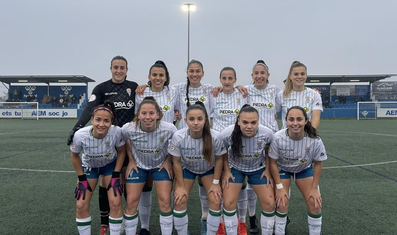Once del Córdoba Femenino ante el AEM.