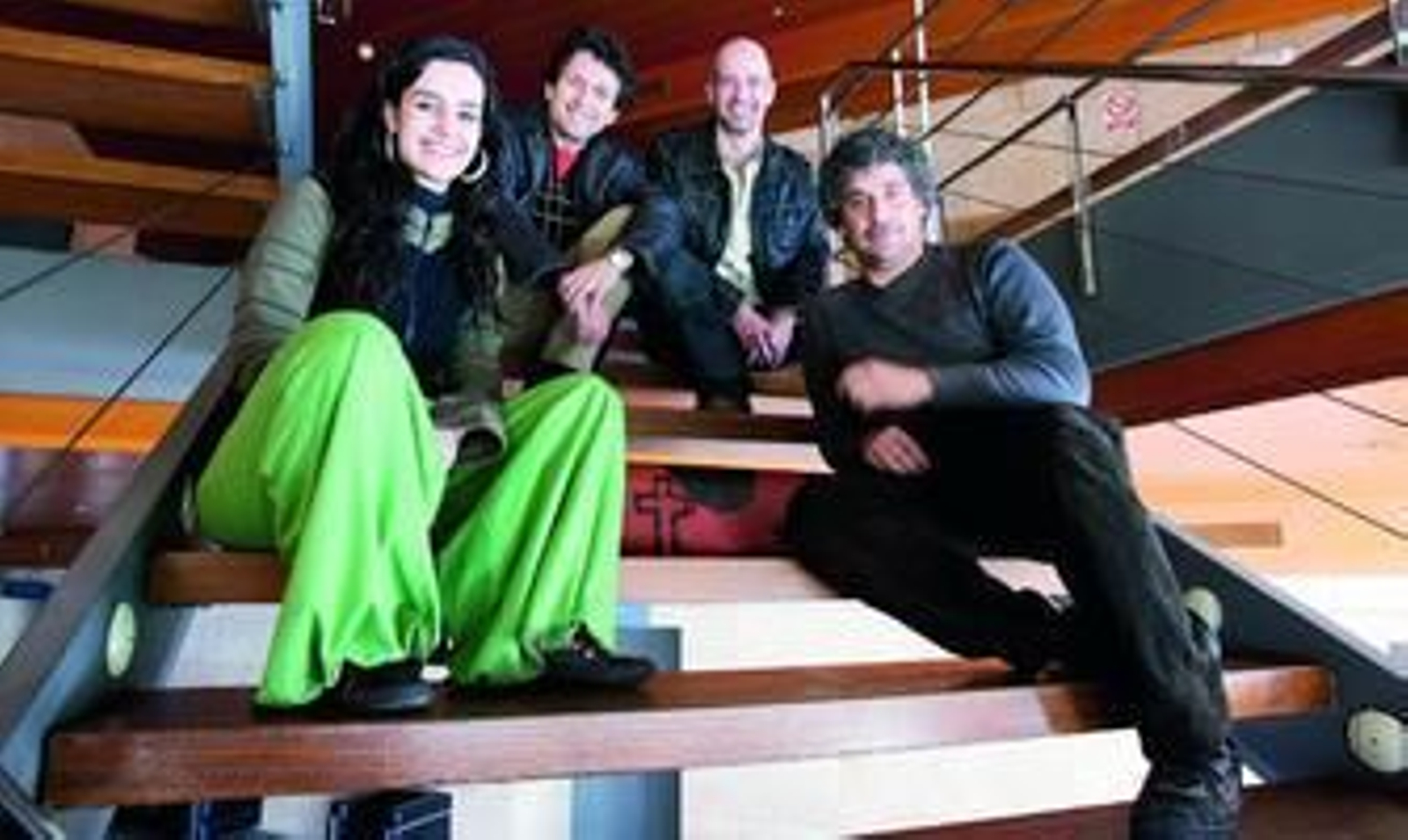 Eloína Marcos, Alfonso Zurro, Nacho Bravo y Álex Peña, ayer, en el Teatro Central.