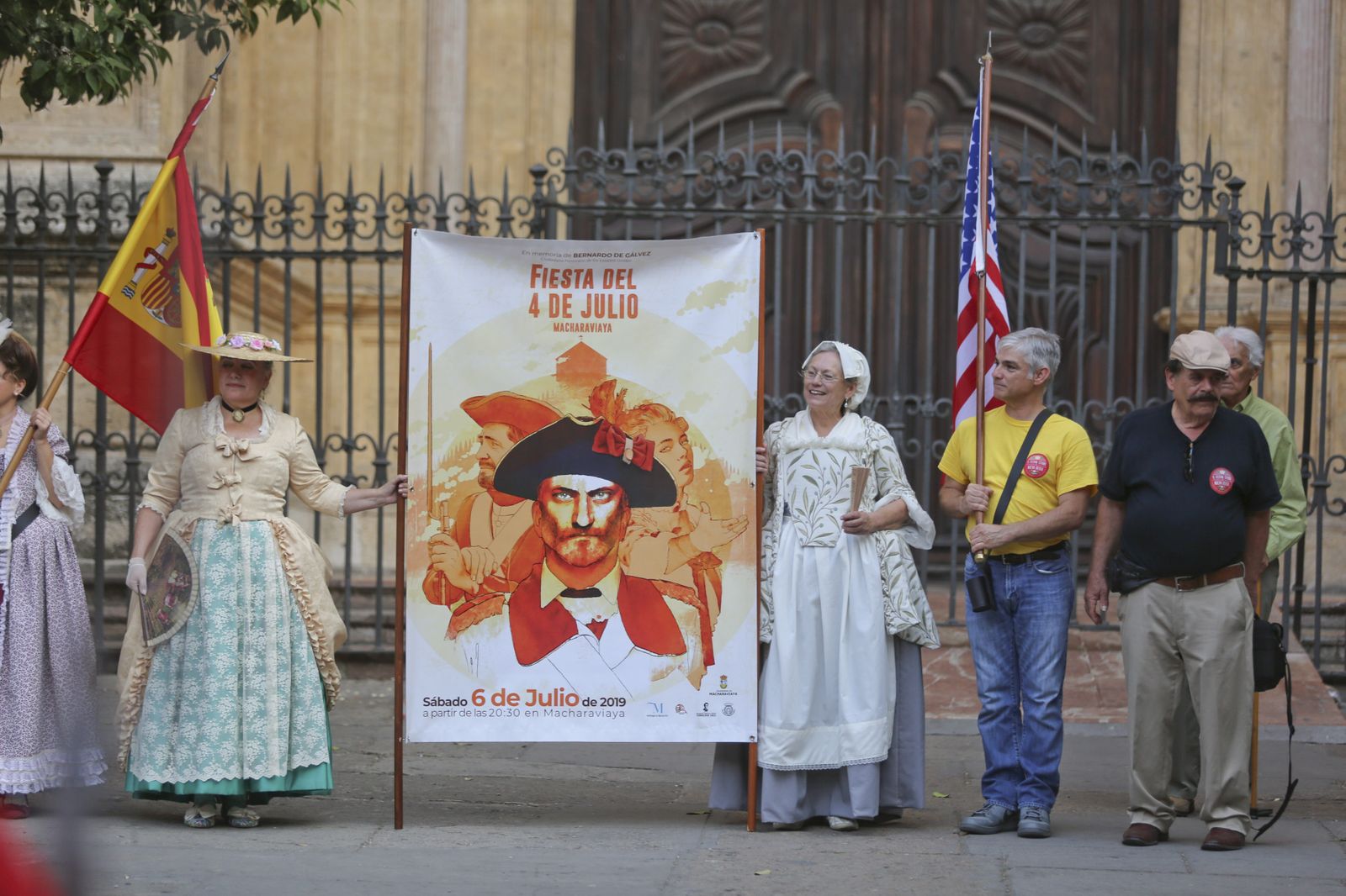 Las fotos del desfile en Málaga en recuerdo a Bernardo de Gálvez