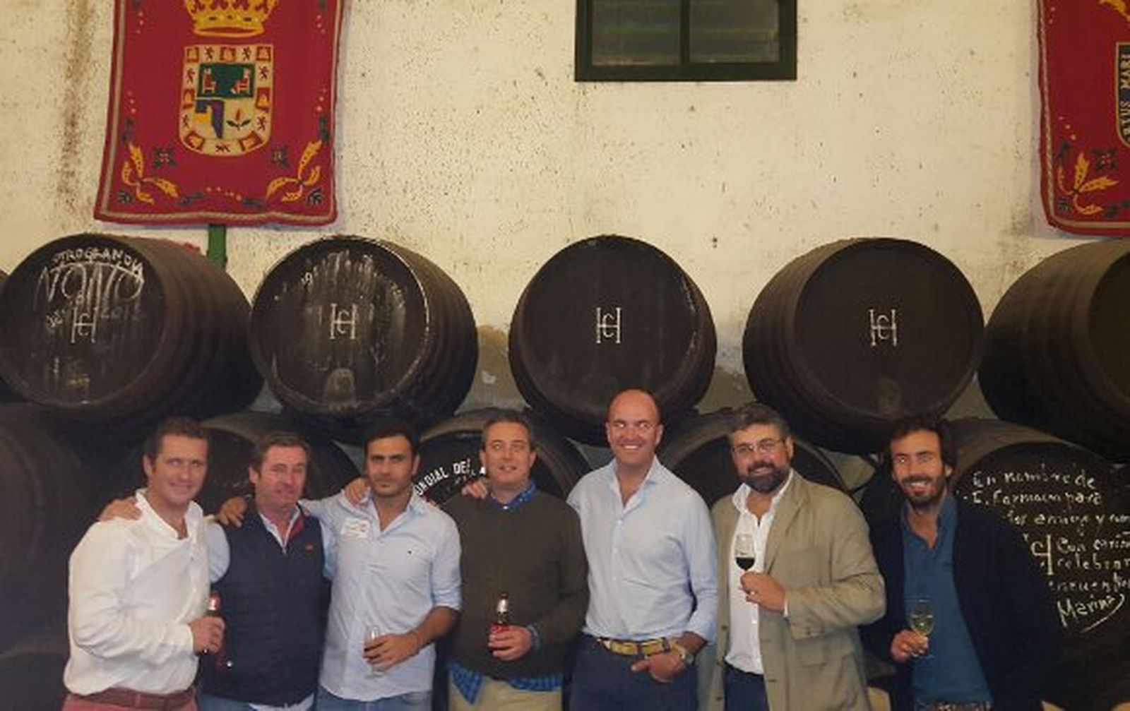 Javier Copano, Antonio Gutiérrez, Juan Antonio Copano, José Manuel Piña, Nicolás Prieto, Manuel Romero y Javier Mesa.

Foto: Ignacio Casas de Ciria