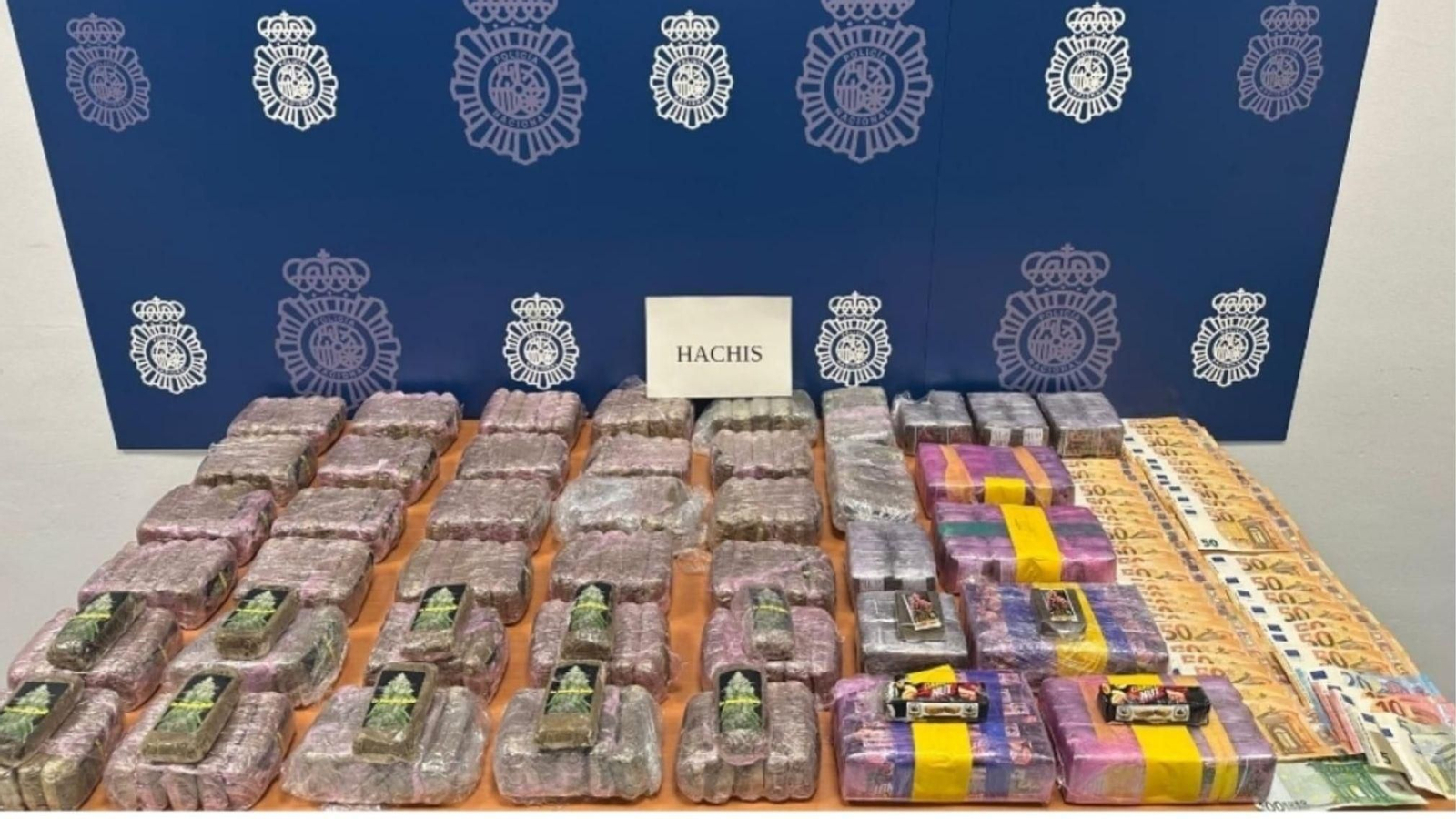 Droga incautada por la Policía Naciona.